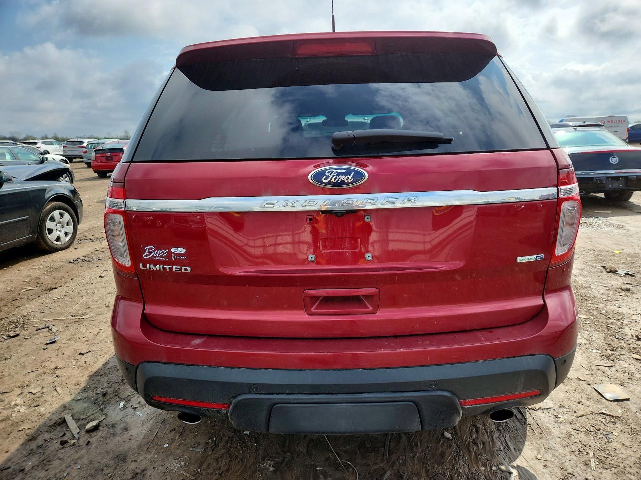2013 Ford Explorer Limited Red vin: 1FM5K8F85DGA61977