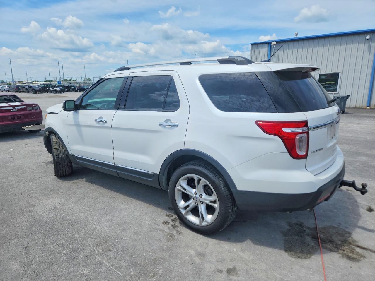 2013 Ford Explorer Limited White vin: 1FM5K8F85DGB15665