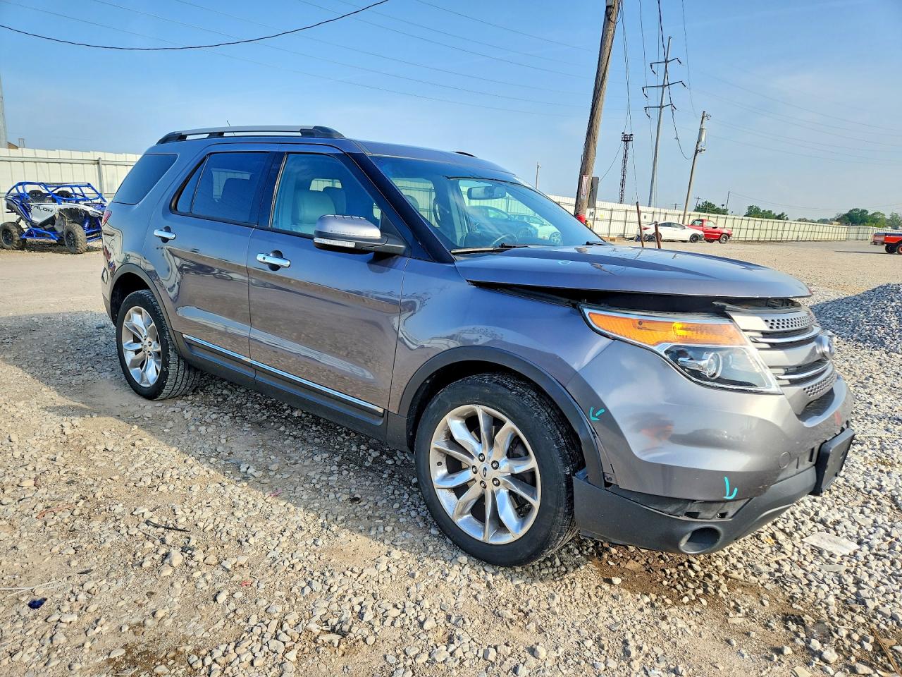2013 Ford Explorer Limited Gray vin: 1FM5K8F85DGC23834