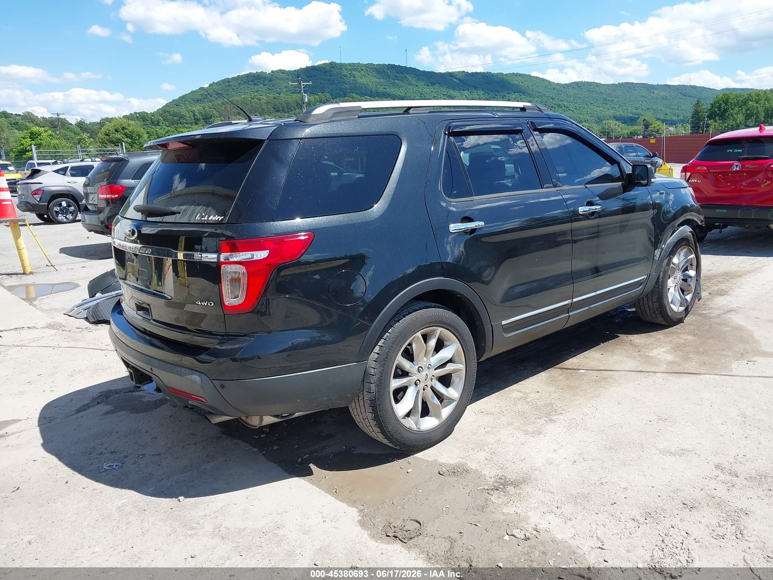 2013 Ford Explorer Limited Black vin: 1FM5K8F85DGC33375