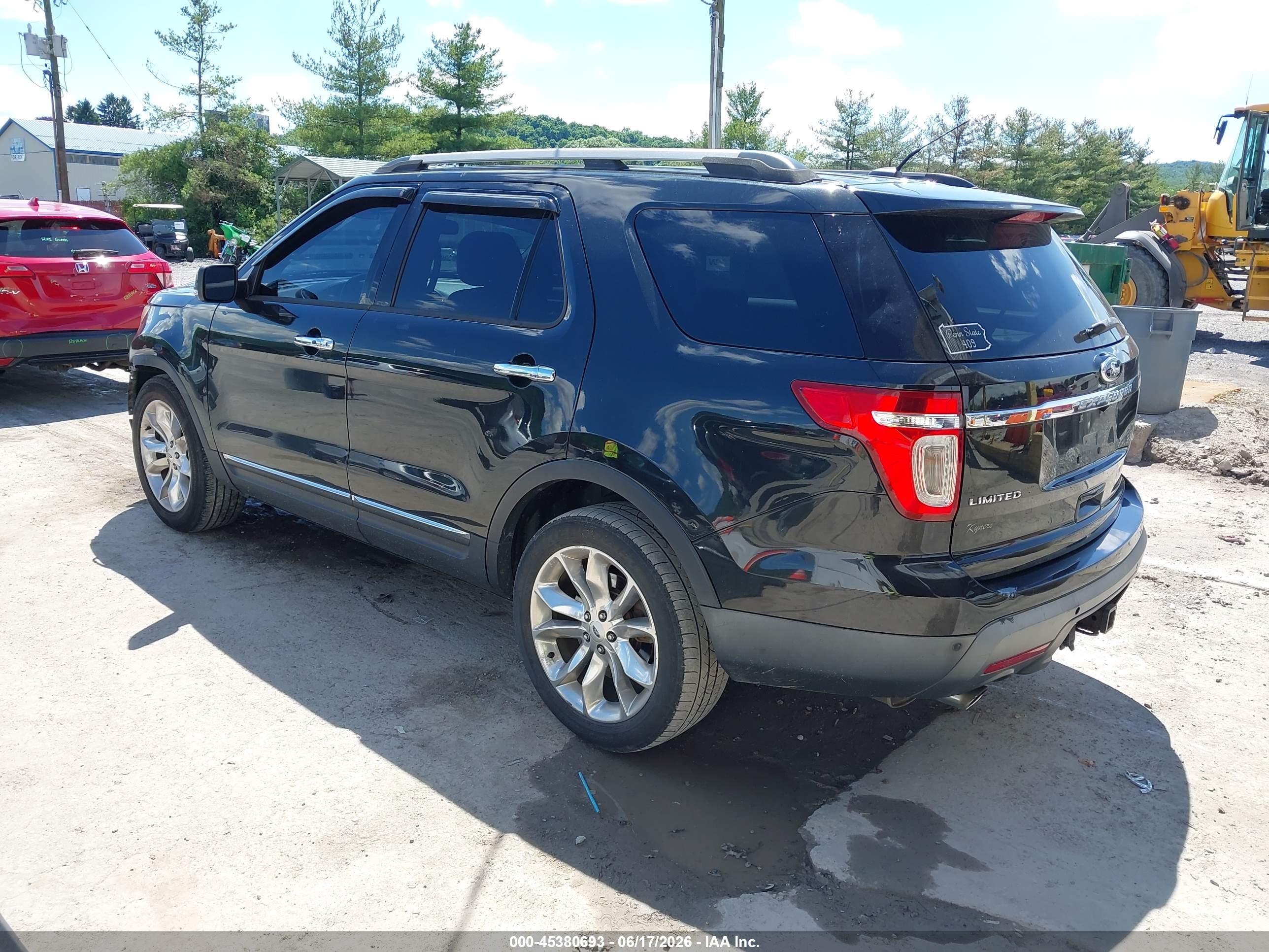 2013 Ford Explorer Limited Black vin: 1FM5K8F85DGC33375