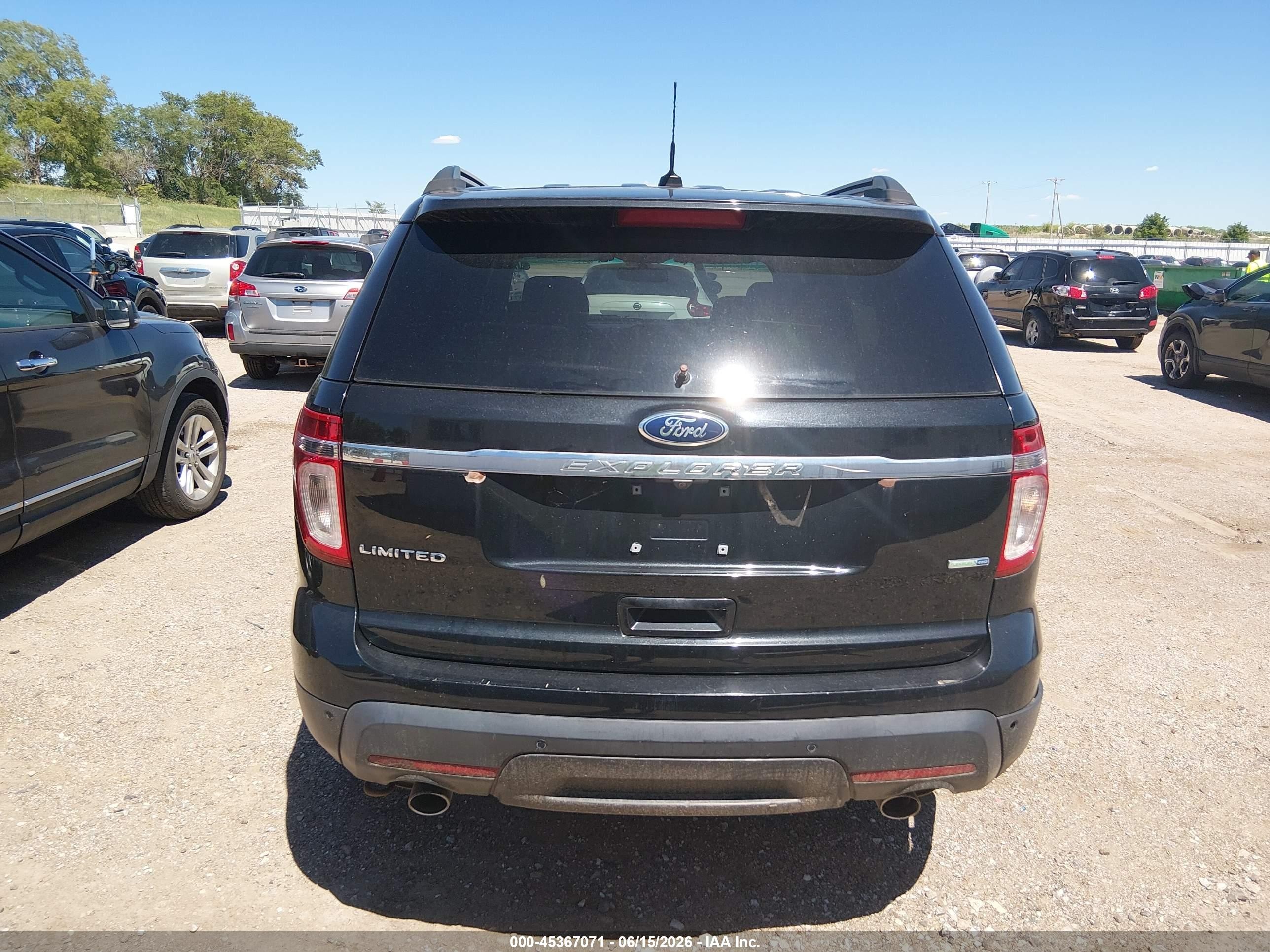 2013 Ford Explorer Limited Black vin: 1FM5K8F85DGC49849