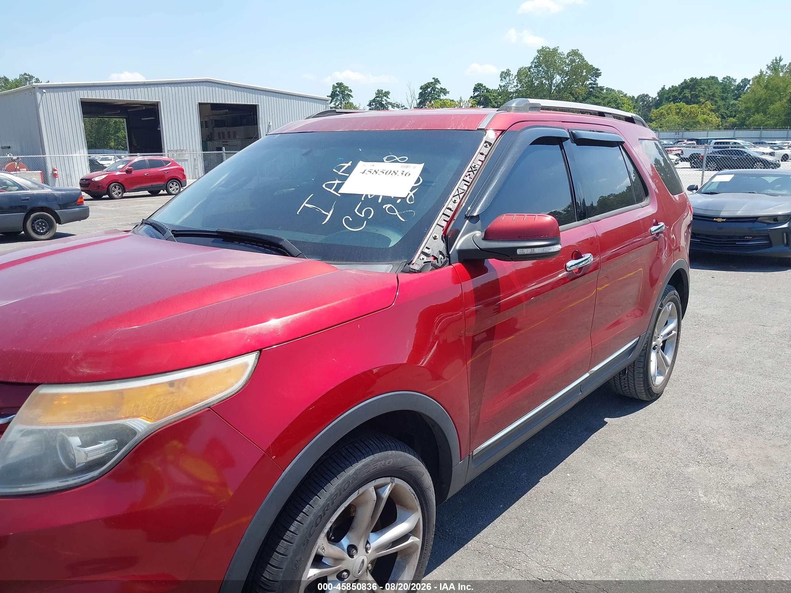 2013 Ford Explorer Limited Red vin: 1FM5K8F85DGC53058