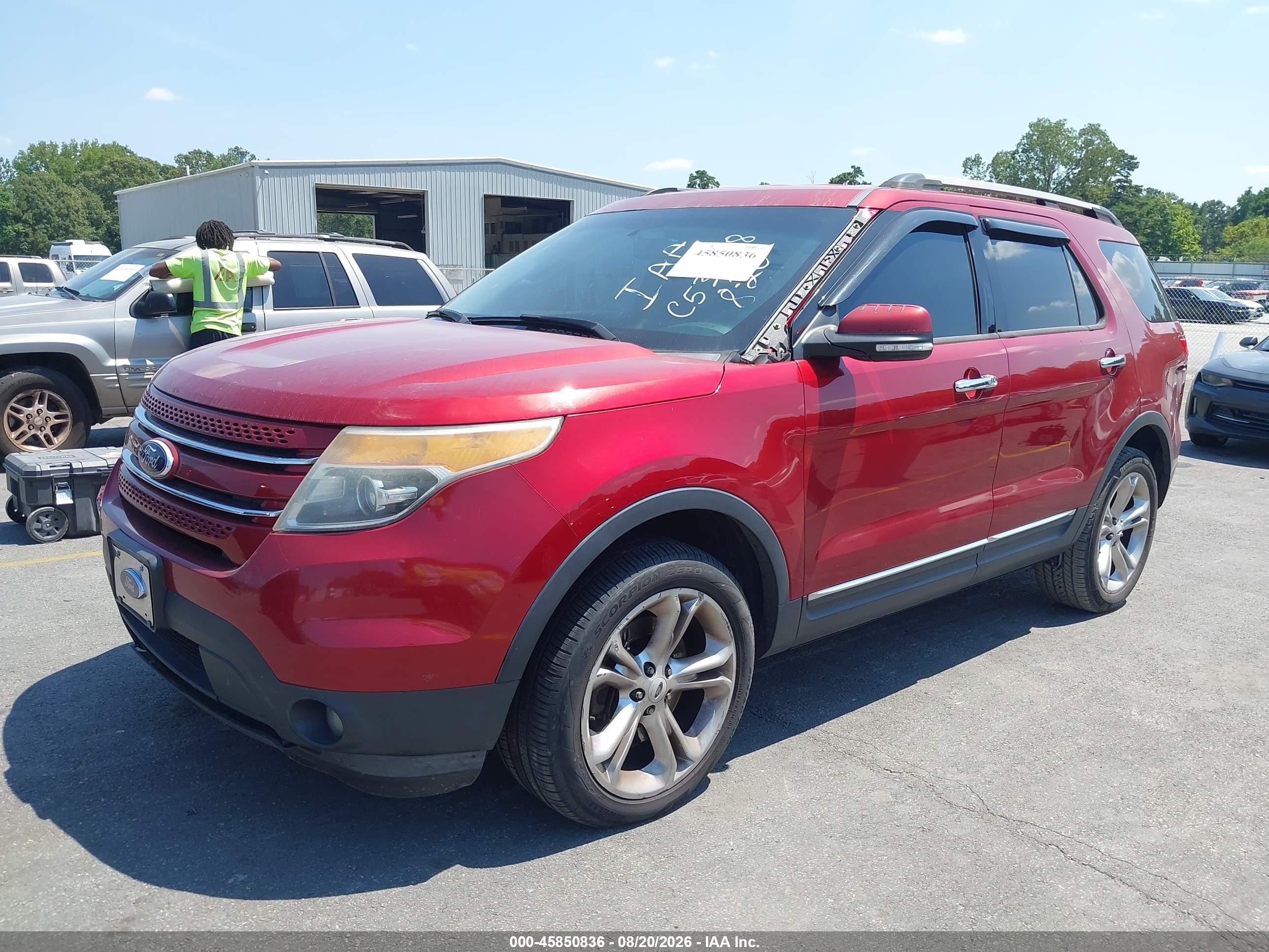 2013 Ford Explorer Limited Red vin: 1FM5K8F85DGC53058