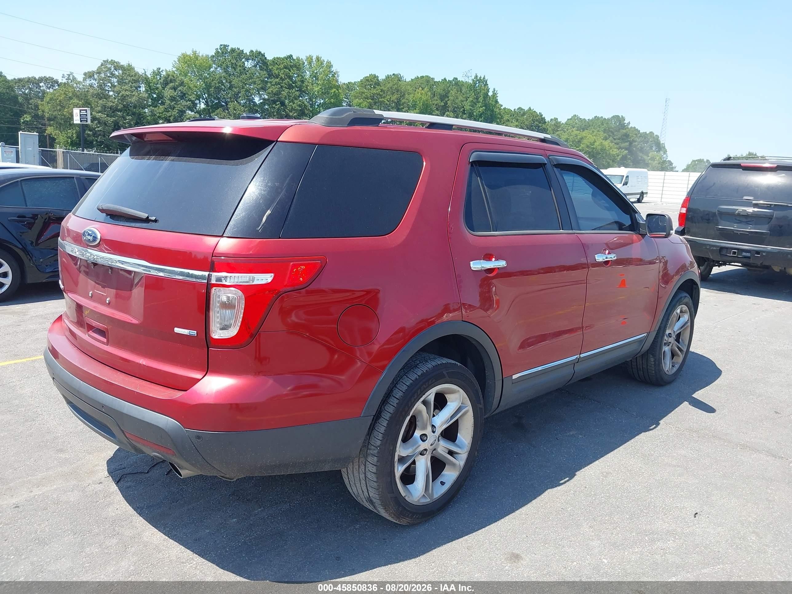 2013 Ford Explorer Limited Red vin: 1FM5K8F85DGC53058