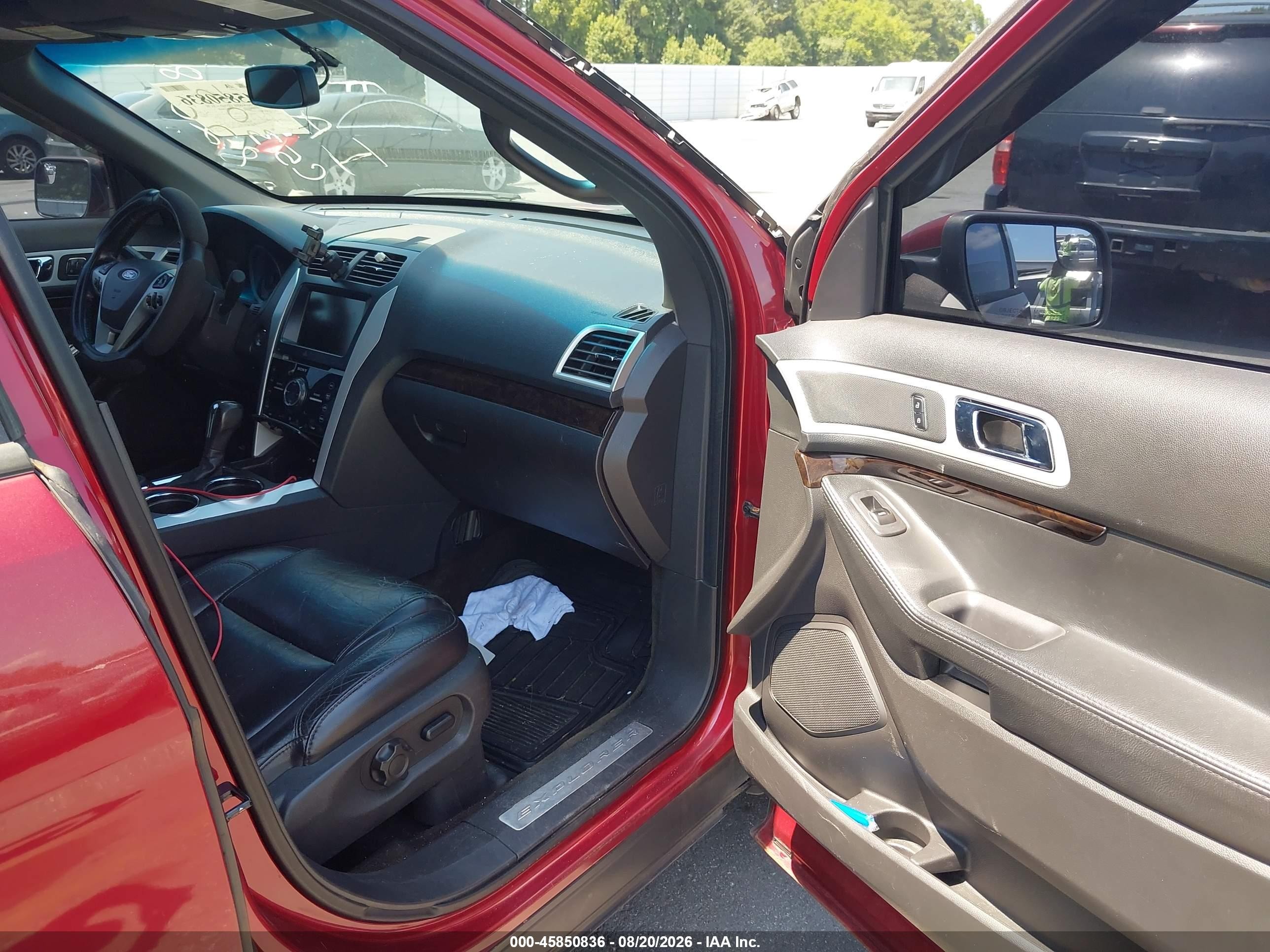 2013 Ford Explorer Limited Red vin: 1FM5K8F85DGC53058