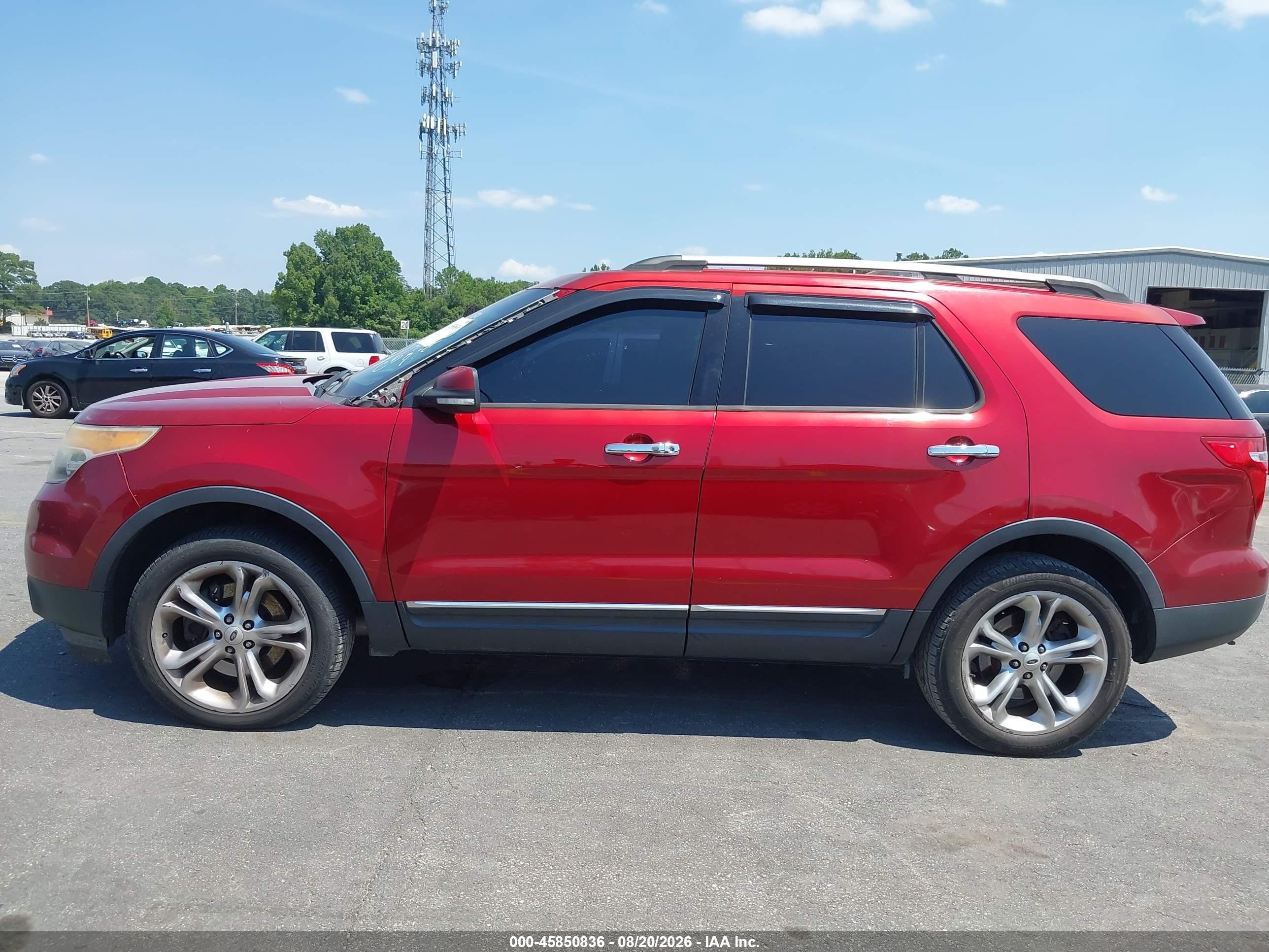 2013 Ford Explorer Limited Red vin: 1FM5K8F85DGC53058