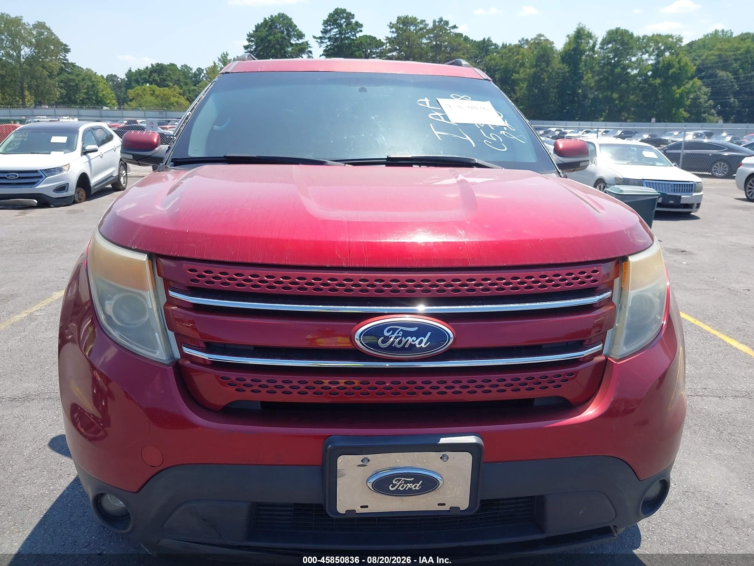 2013 Ford Explorer Limited Red vin: 1FM5K8F85DGC53058