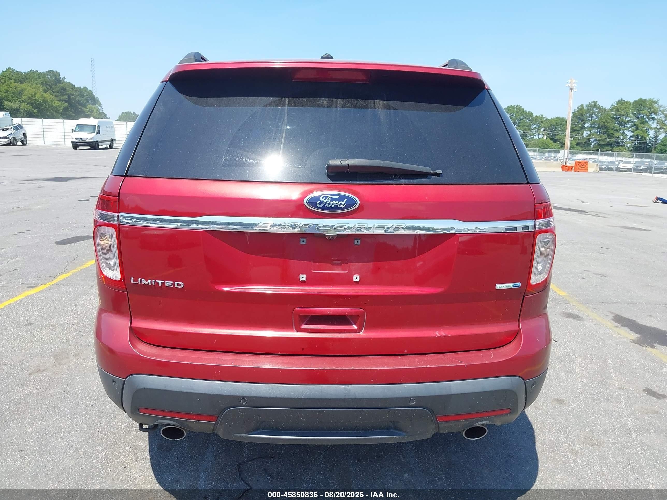 2013 Ford Explorer Limited Red vin: 1FM5K8F85DGC53058