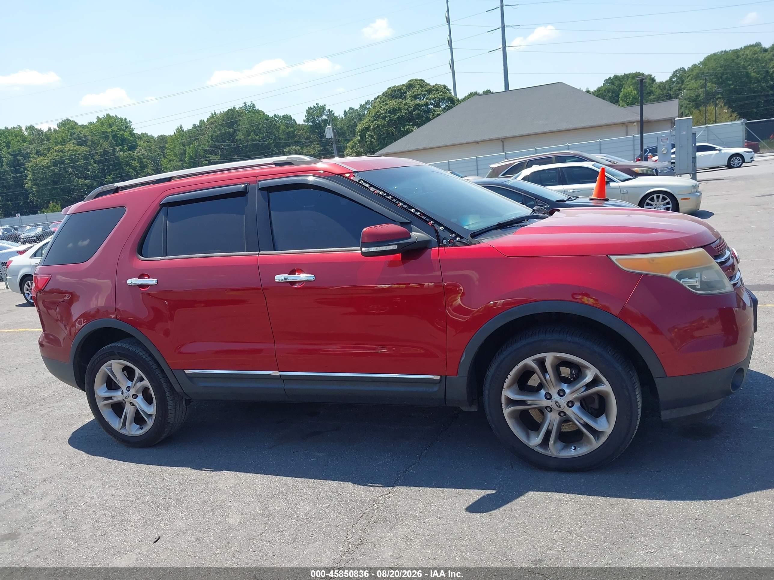 2013 Ford Explorer Limited Red vin: 1FM5K8F85DGC53058