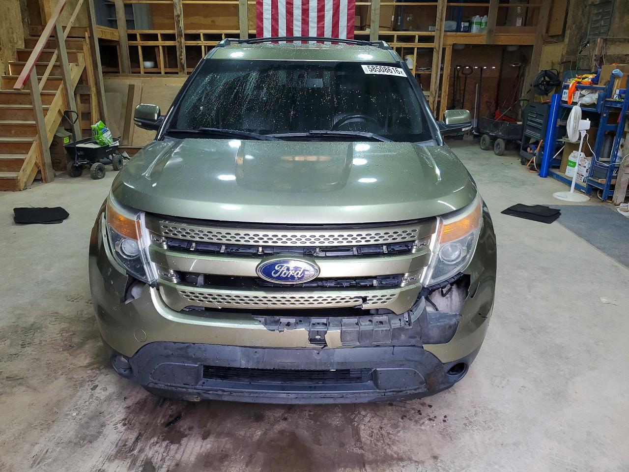 2013 Ford Explorer Limited Green vin: 1FM5K8F85DGC53481