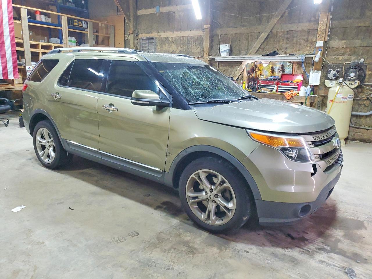 2013 Ford Explorer Limited Green vin: 1FM5K8F85DGC53481