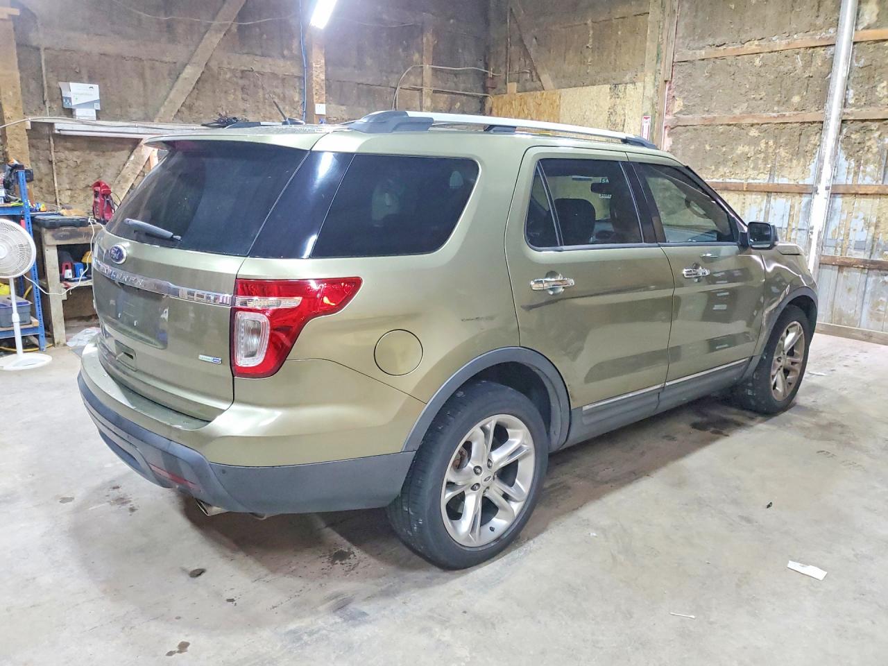 2013 Ford Explorer Limited Green vin: 1FM5K8F85DGC53481