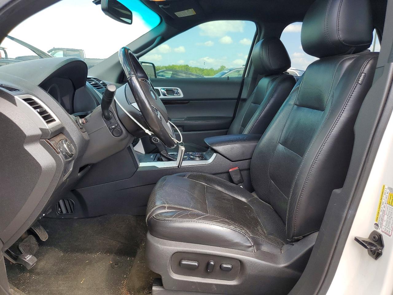 2013 Ford Explorer Limited White vin: 1FM5K8F85DGC76887