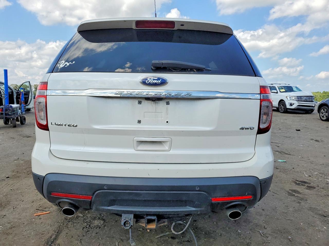 2013 Ford Explorer Limited White vin: 1FM5K8F85DGC76887