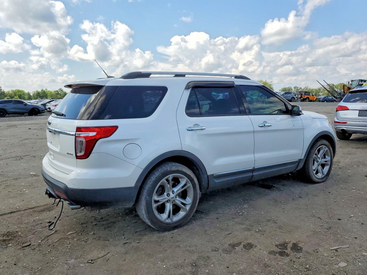 2013 Ford Explorer Limited White vin: 1FM5K8F85DGC76887