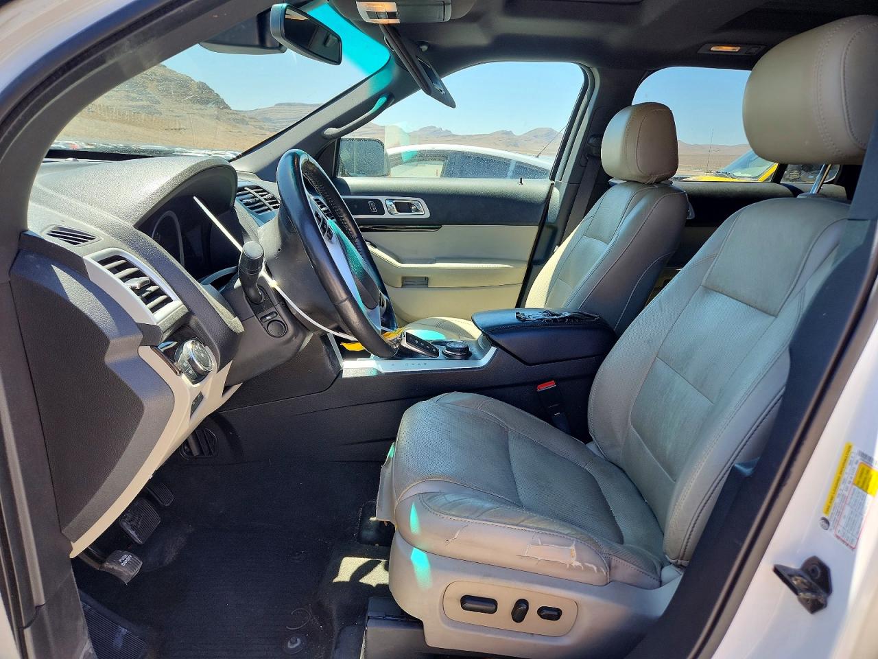 2014 Ford Explorer Limited White vin: 1FM5K8F85EGB68092