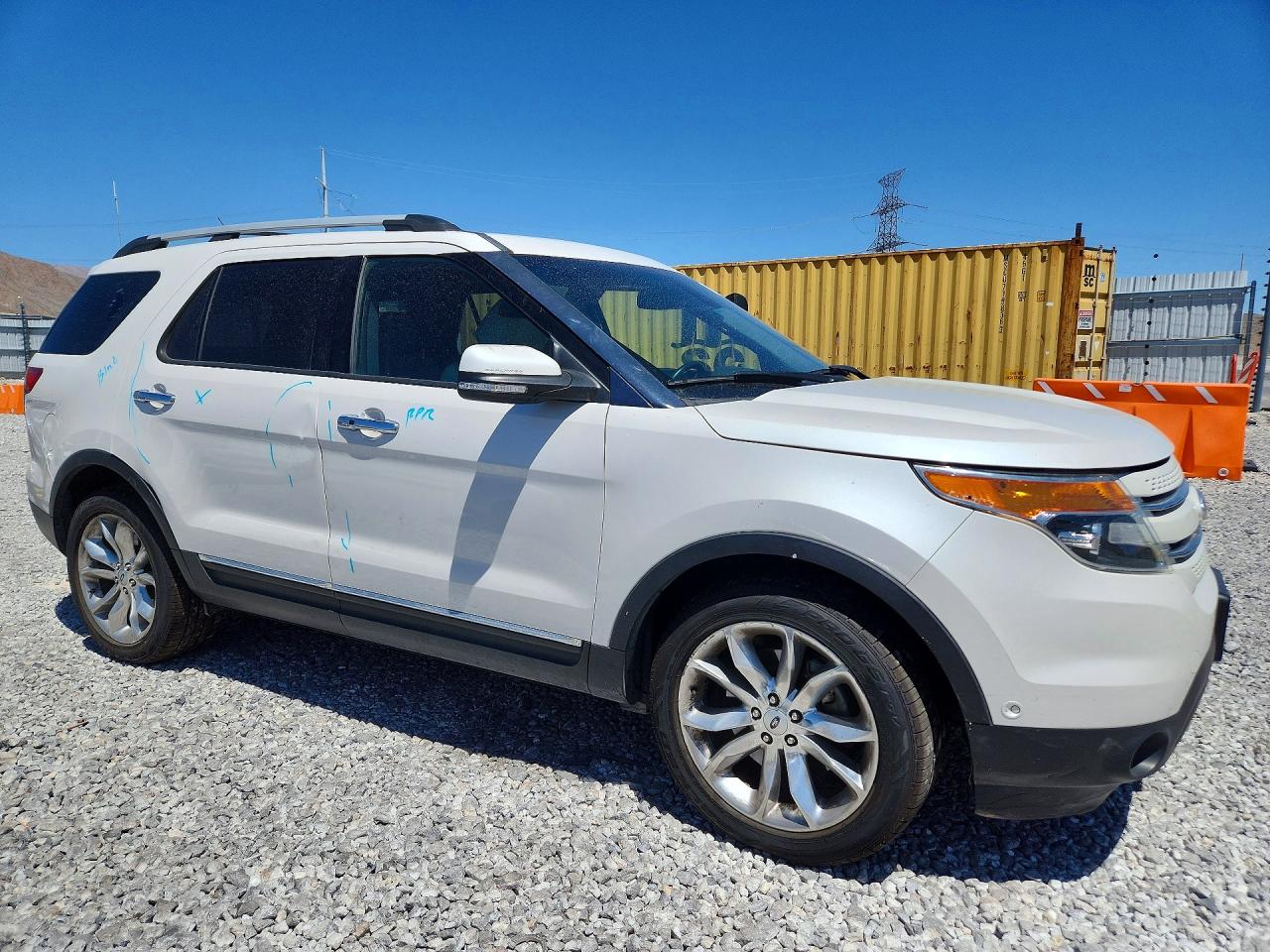 2014 Ford Explorer Limited White vin: 1FM5K8F85EGB68092