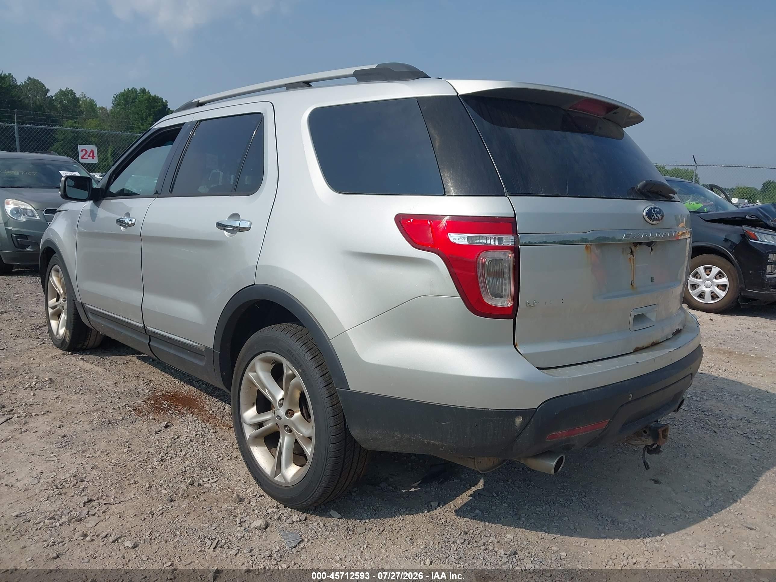 2014 Ford Explorer Limited Silver vin: 1FM5K8F85EGC37007
