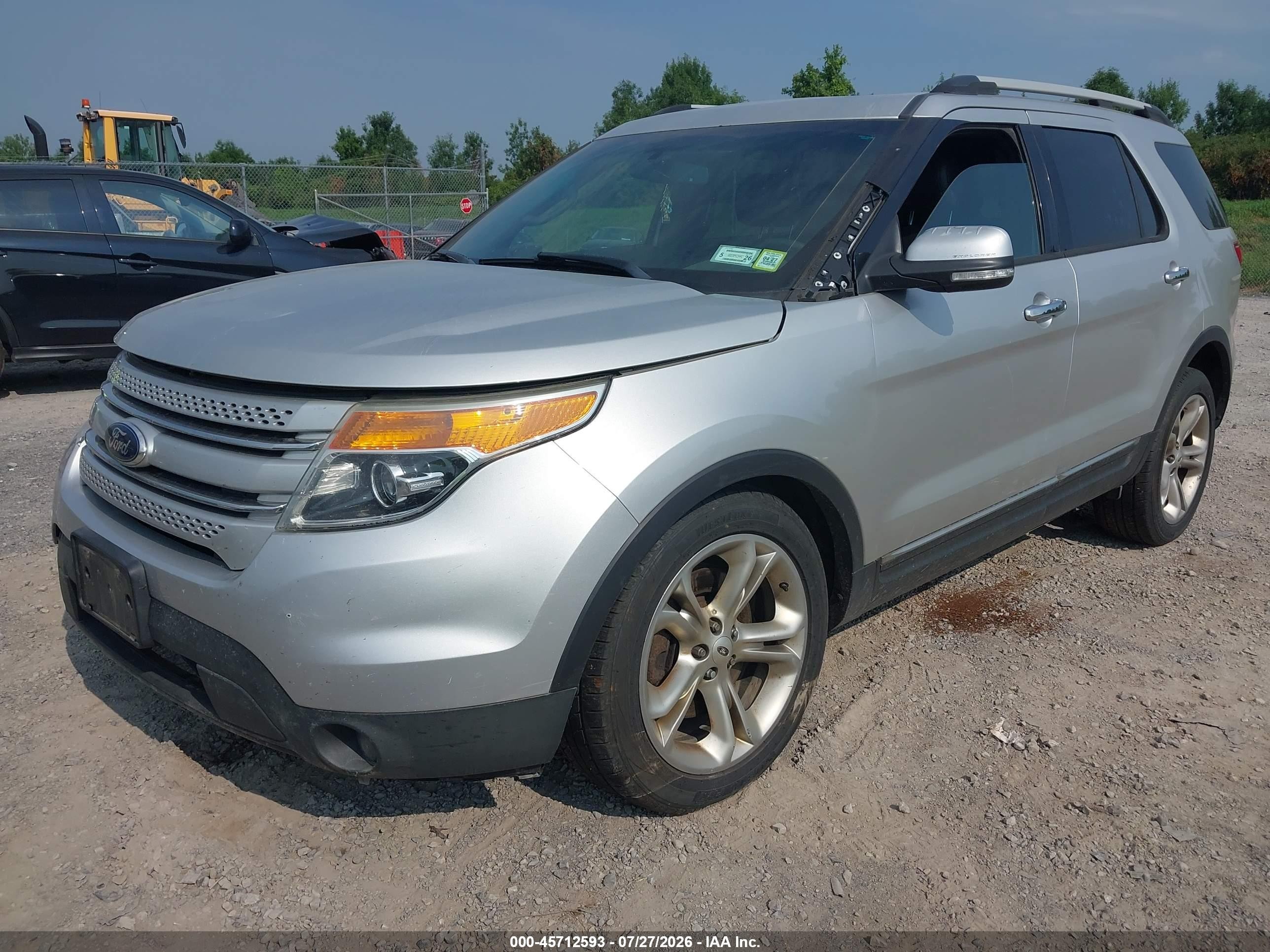 2014 Ford Explorer Limited Silver vin: 1FM5K8F85EGC37007