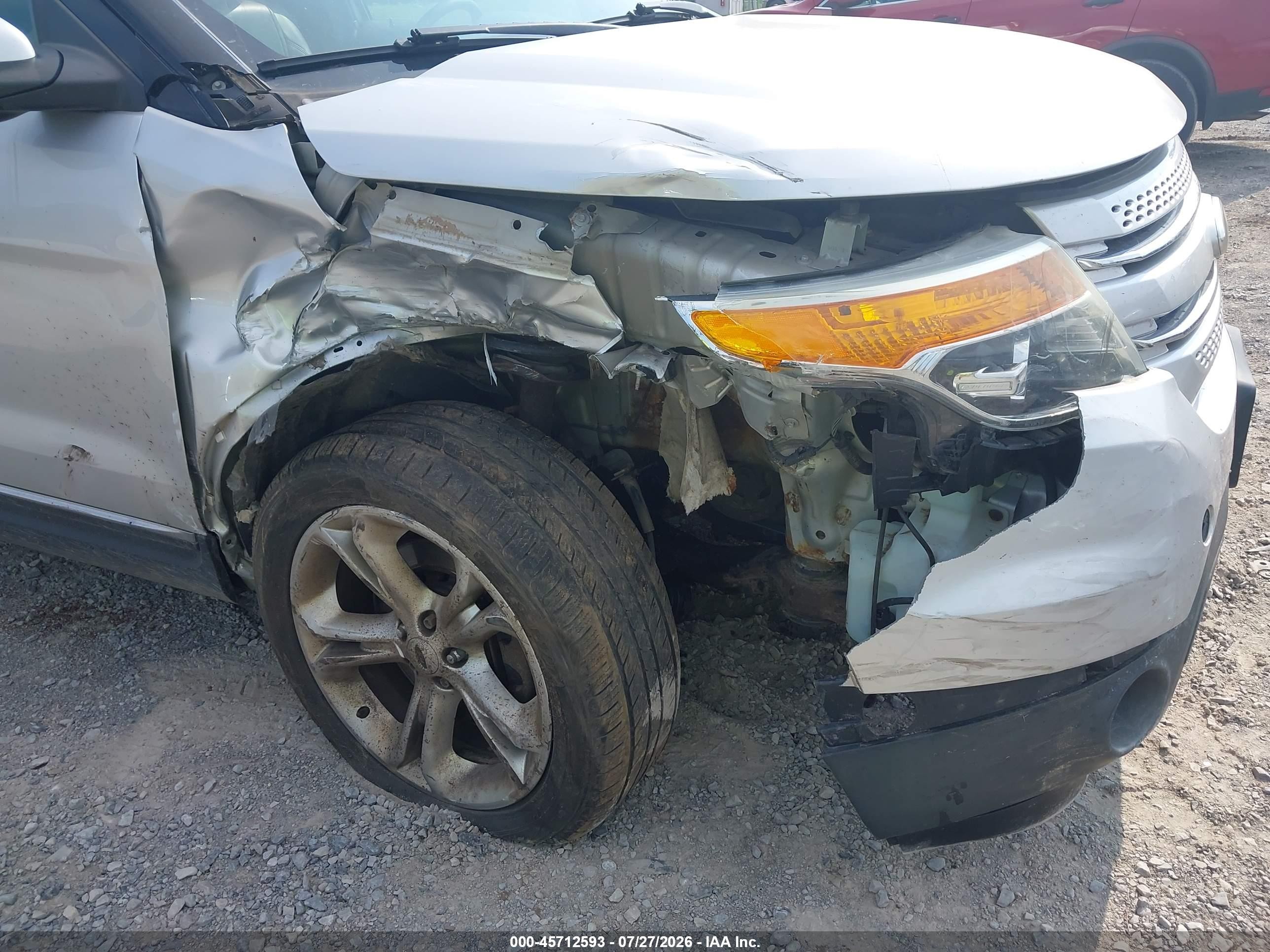 2014 Ford Explorer Limited Silver vin: 1FM5K8F85EGC37007