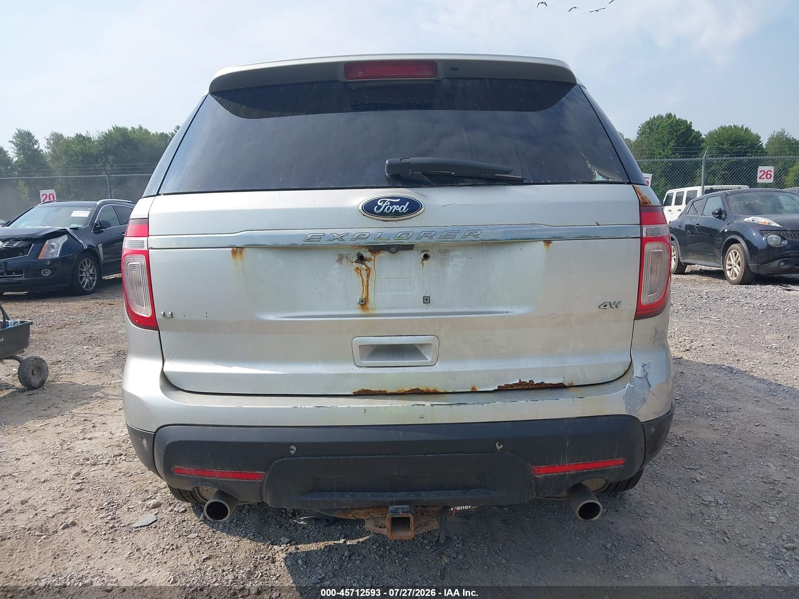 2014 Ford Explorer Limited Silver vin: 1FM5K8F85EGC37007