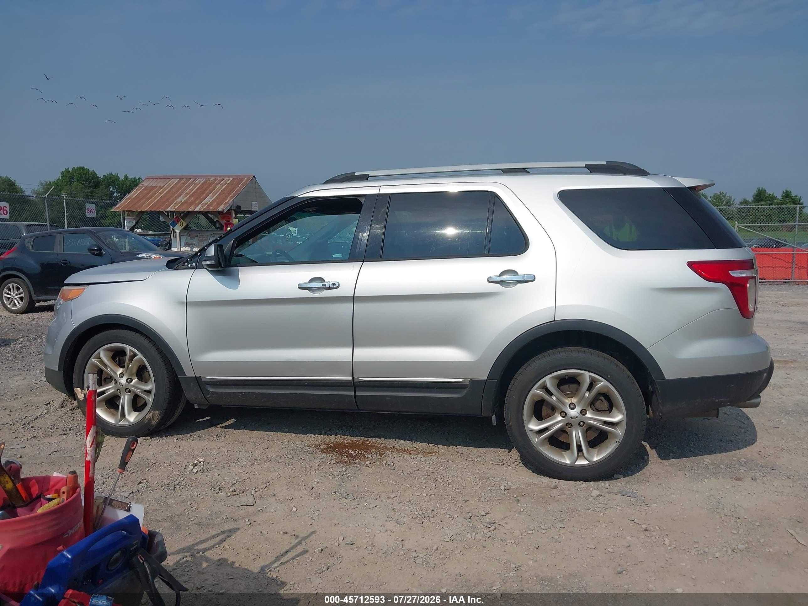 2014 Ford Explorer Limited Silver vin: 1FM5K8F85EGC37007