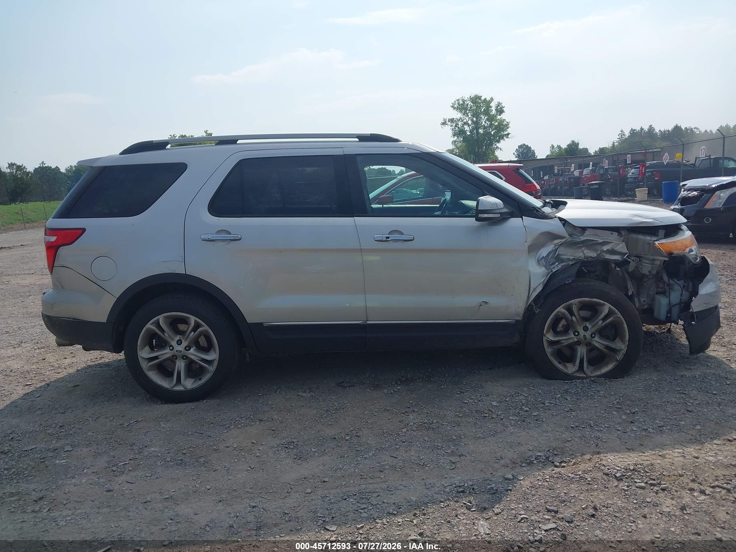 2014 Ford Explorer Limited Silver vin: 1FM5K8F85EGC37007