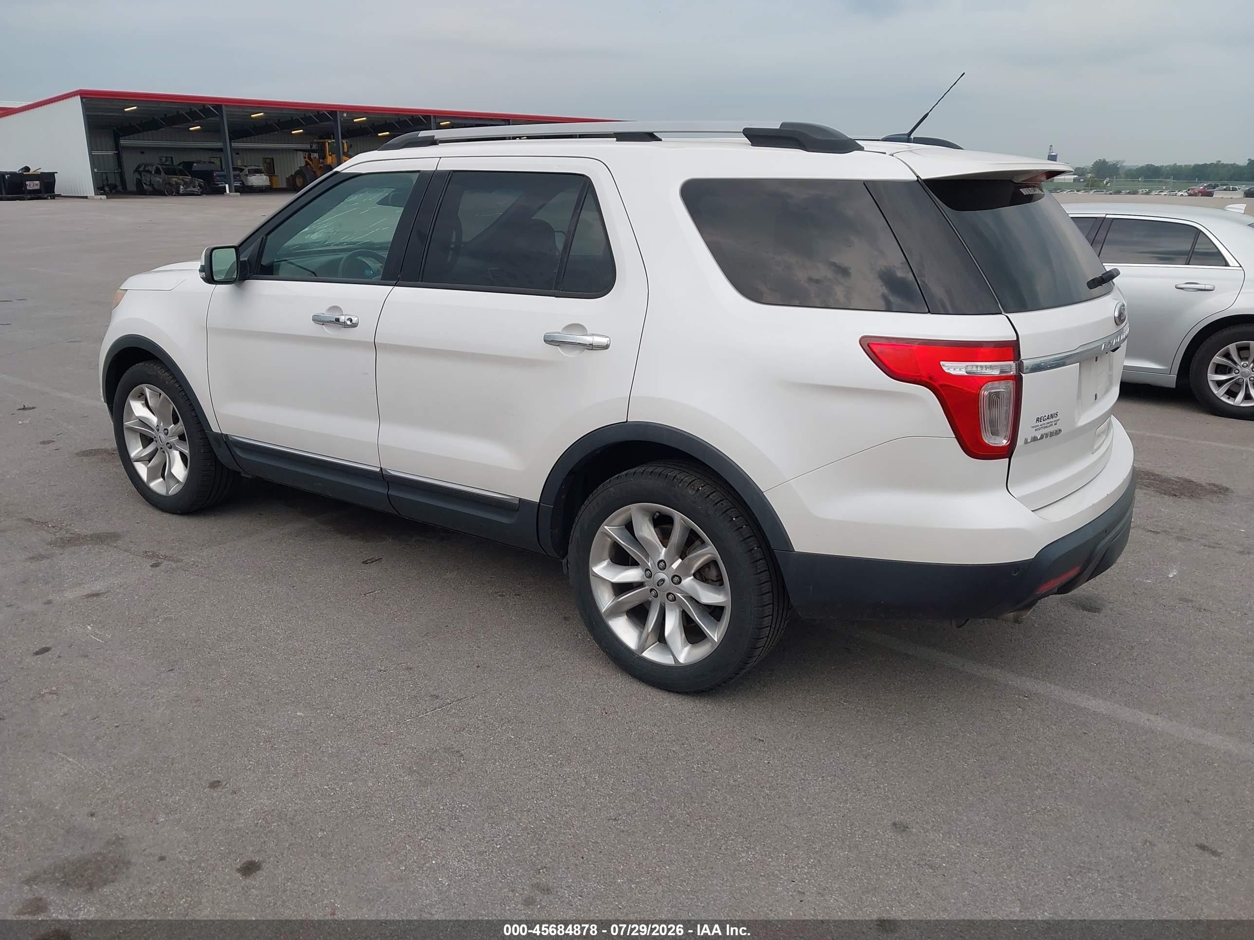 2015 Ford Explorer Limited White vin: 1FM5K8F85FGA19652