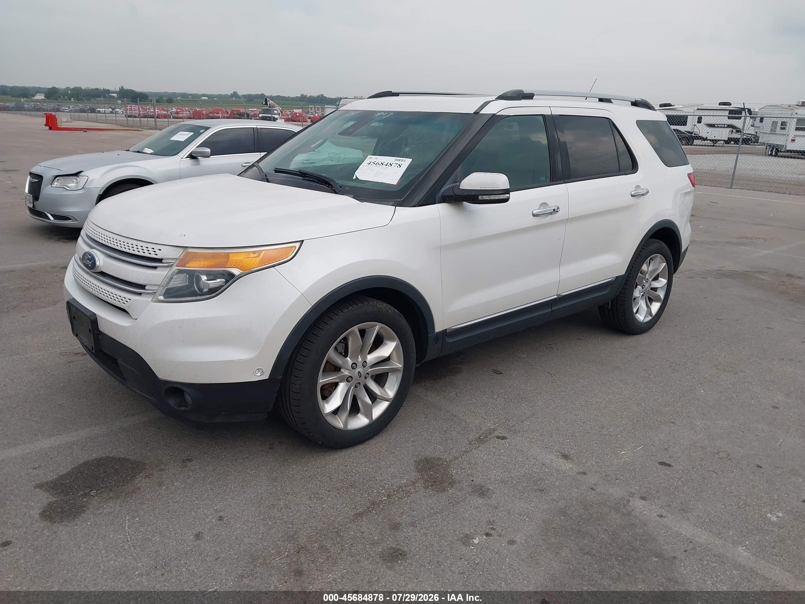 2015 Ford Explorer Limited White vin: 1FM5K8F85FGA19652