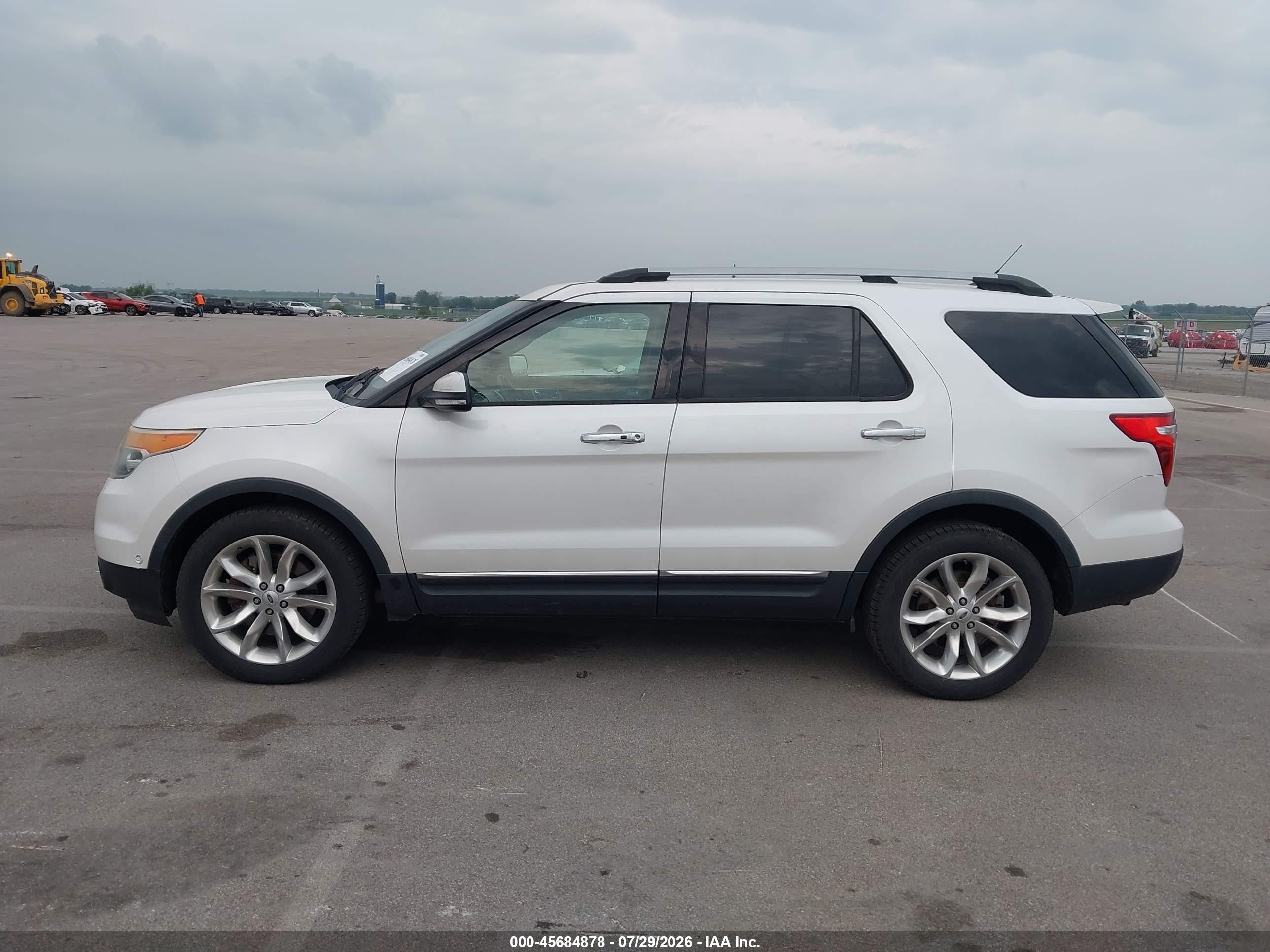 2015 Ford Explorer Limited White vin: 1FM5K8F85FGA19652