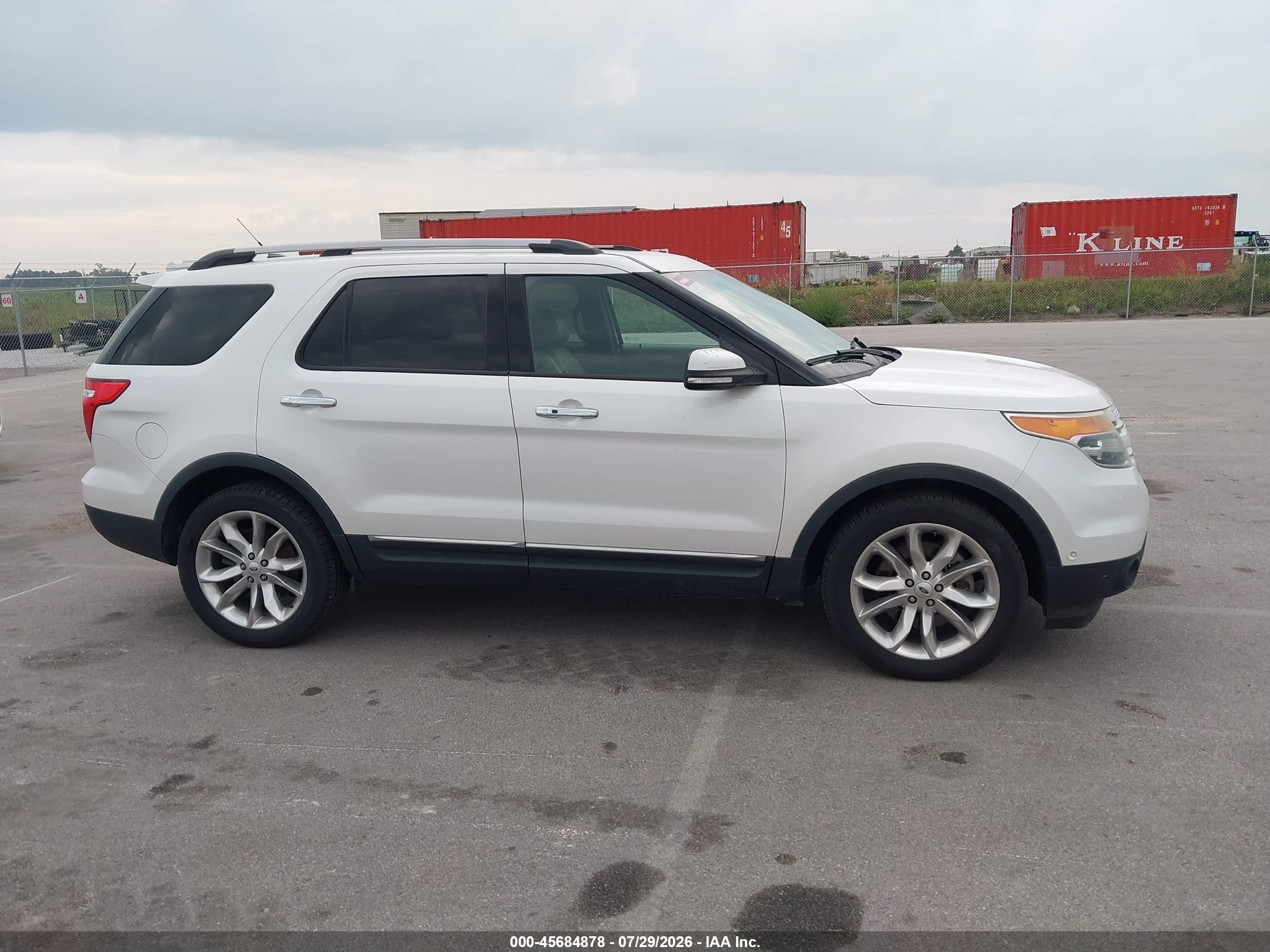 2015 Ford Explorer Limited White vin: 1FM5K8F85FGA19652