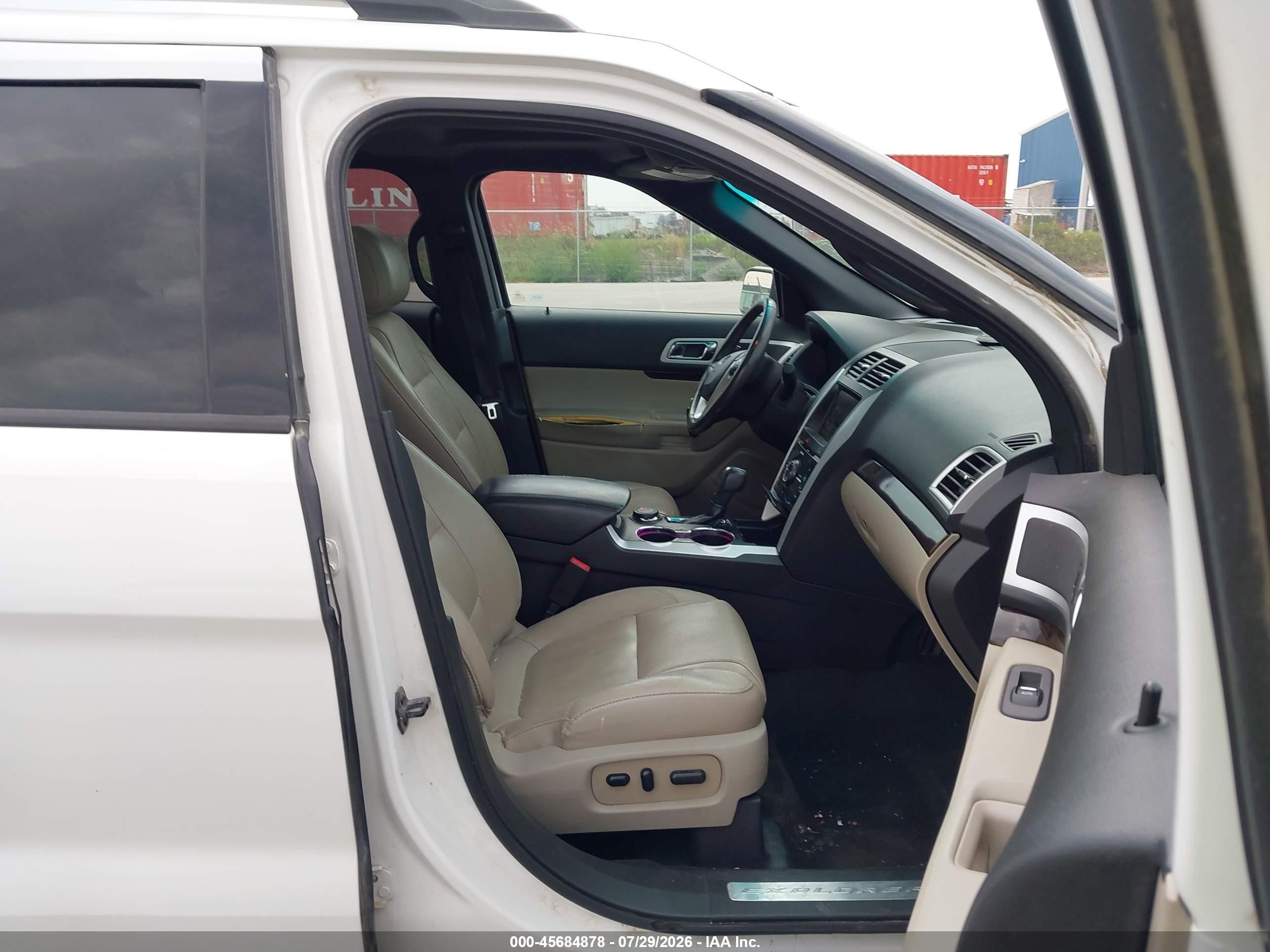 2015 Ford Explorer Limited White vin: 1FM5K8F85FGA19652