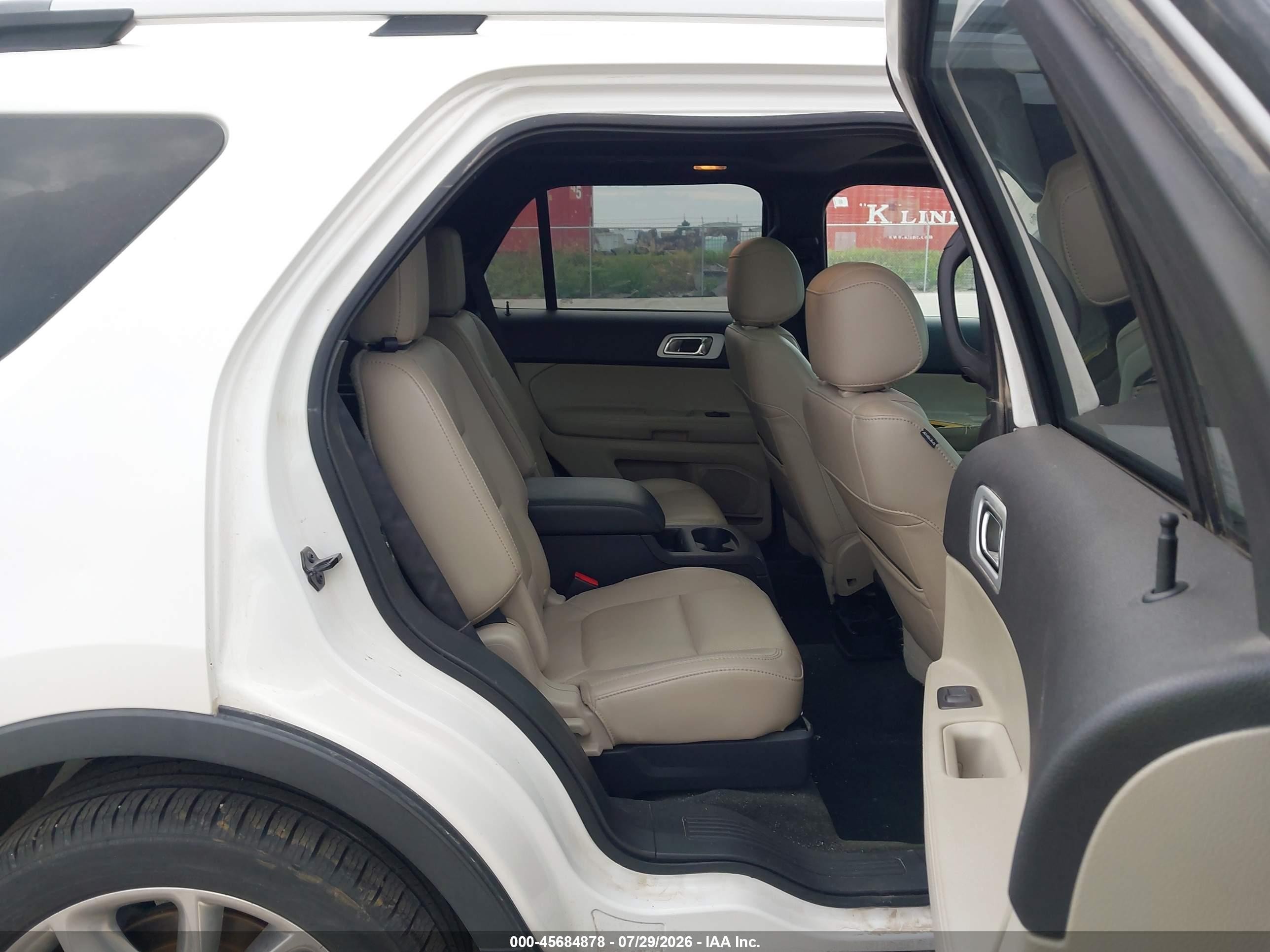 2015 Ford Explorer Limited White vin: 1FM5K8F85FGA19652