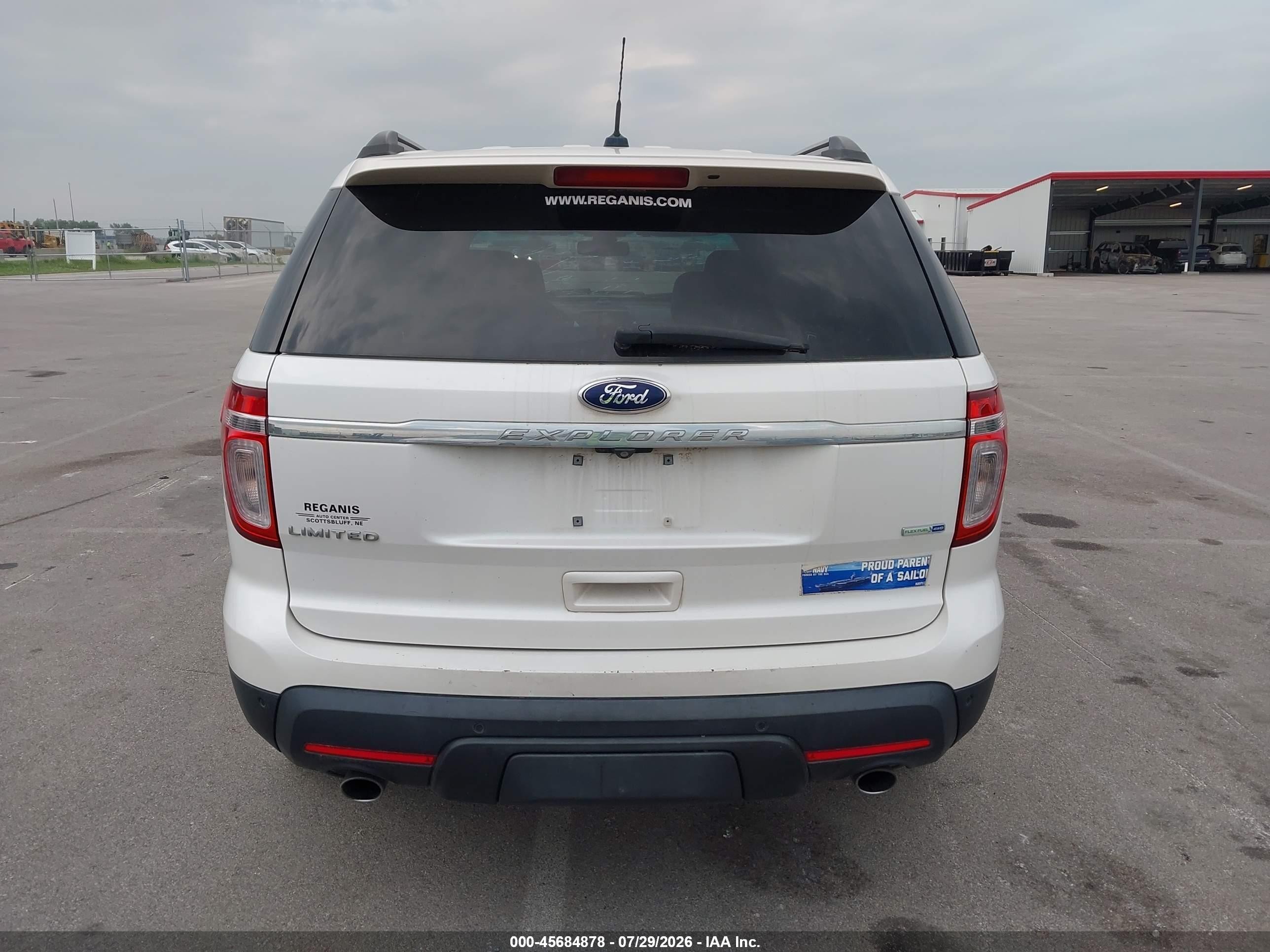 2015 Ford Explorer Limited White vin: 1FM5K8F85FGA19652