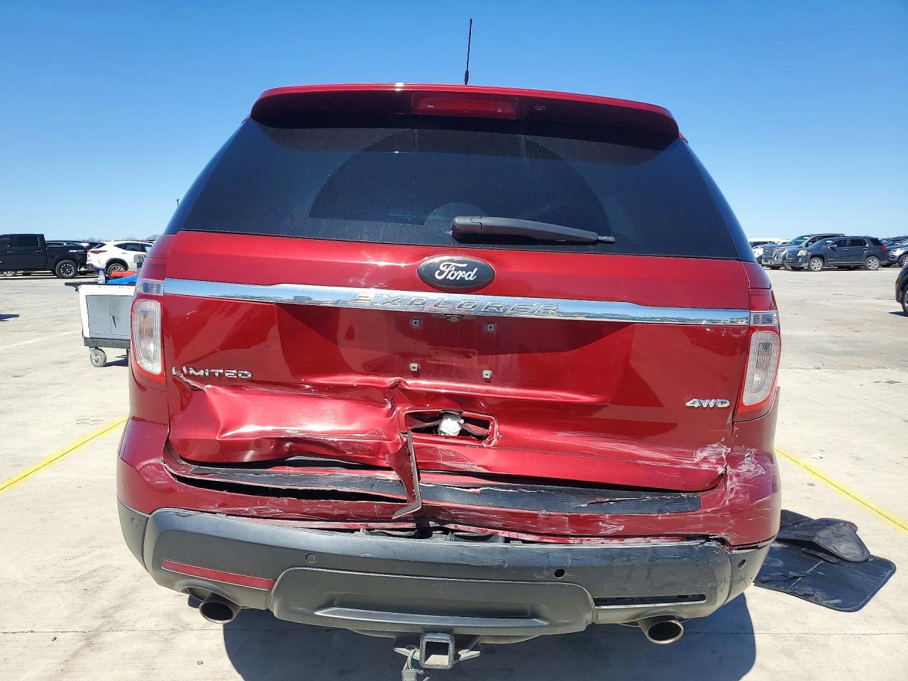 2015 Ford Explorer Limited Красный vin: 1FM5K8F85FGA66759
