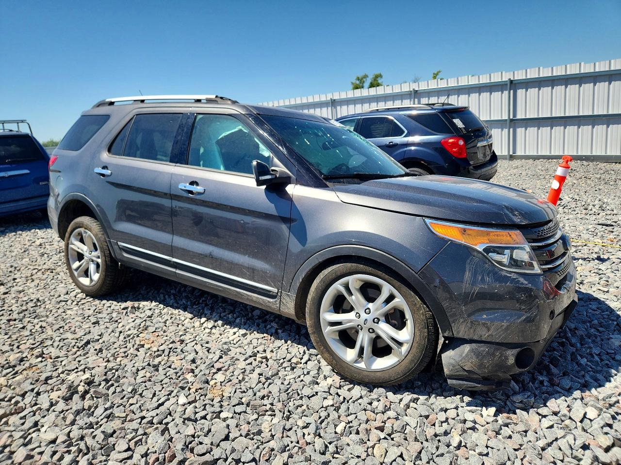 2015 Ford Explorer Limited Серый vin: 1FM5K8F85FGB37880