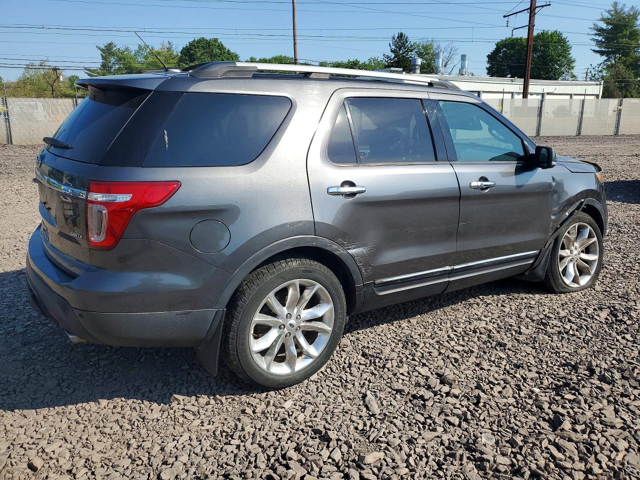 2015 Ford Explorer Limited Gray vin: 1FM5K8F85FGC56321