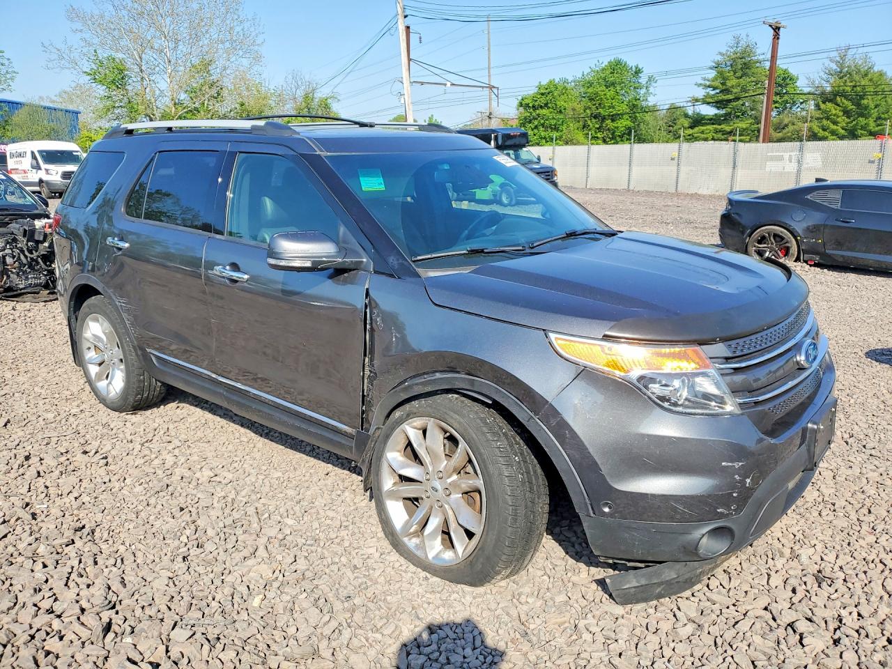 2015 Ford Explorer Limited Gray vin: 1FM5K8F85FGC56321