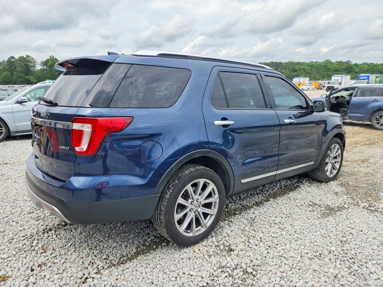 2016 Ford Explorer Limited Blue vin: 1FM5K8F85GGA87953