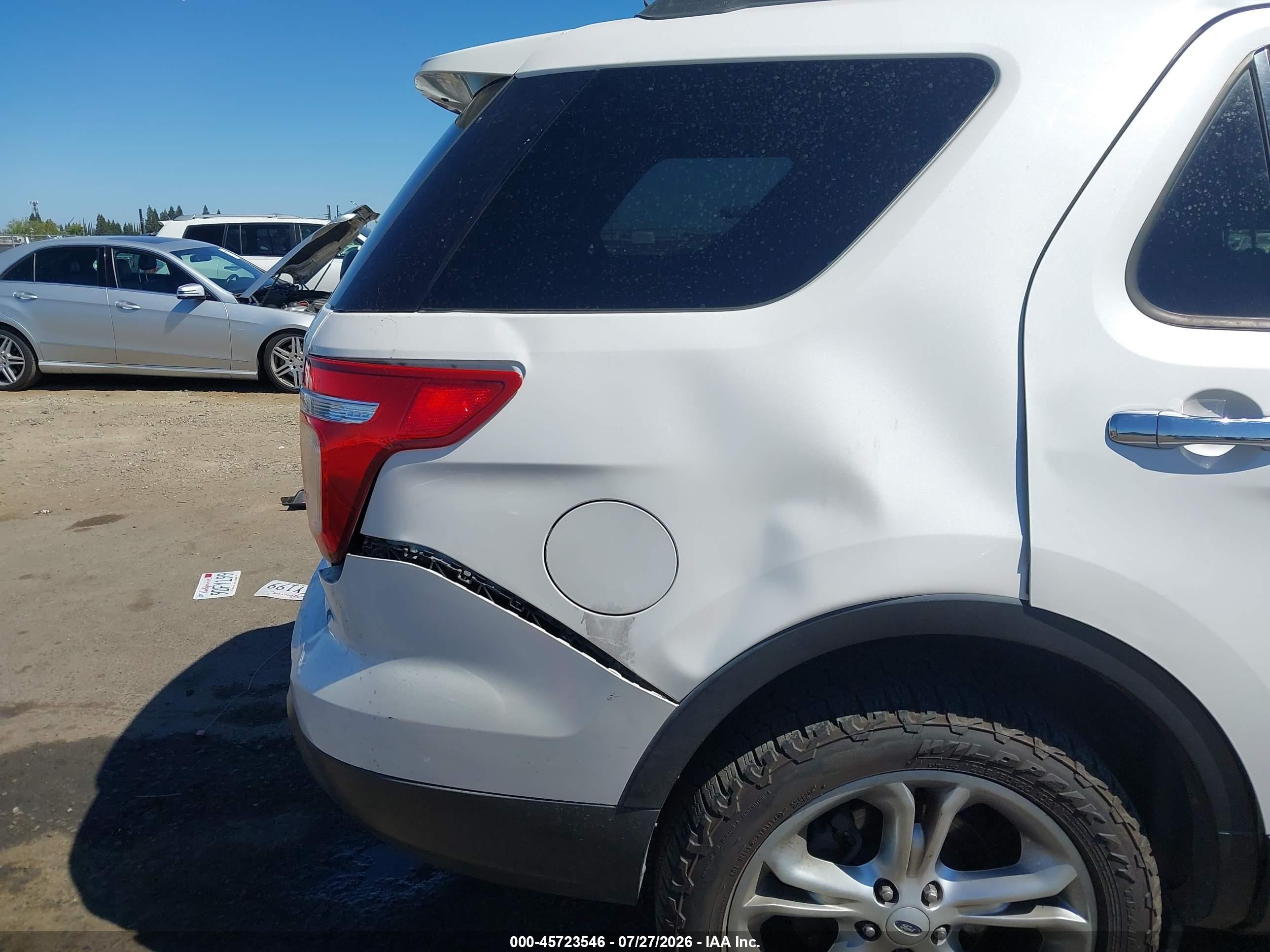 2013 Ford Explorer Limited White vin: 1FM5K8F86DGA24663