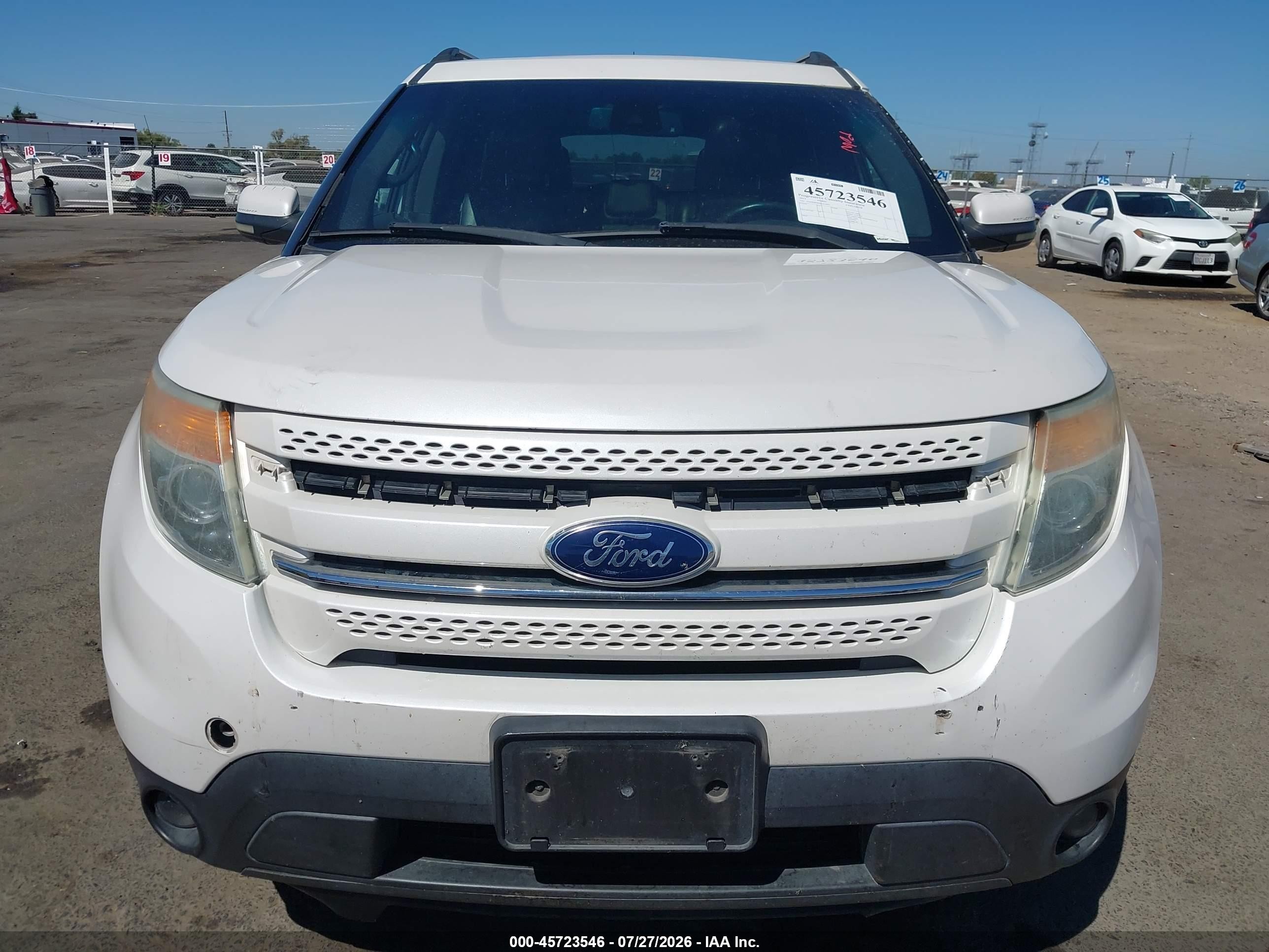 2013 Ford Explorer Limited White vin: 1FM5K8F86DGA24663