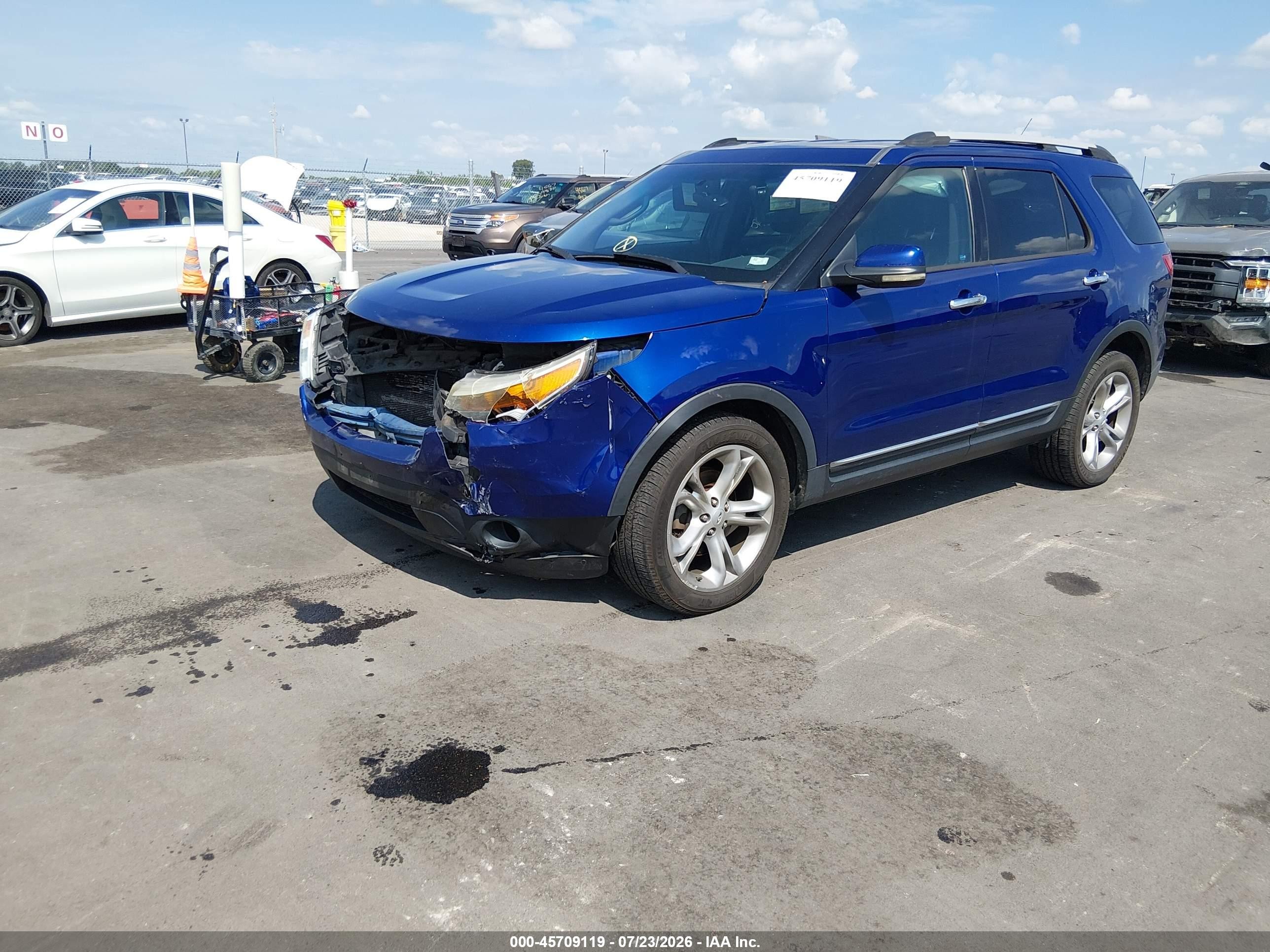 2013 Ford Explorer Limited Синий vin: 1FM5K8F86DGA46355