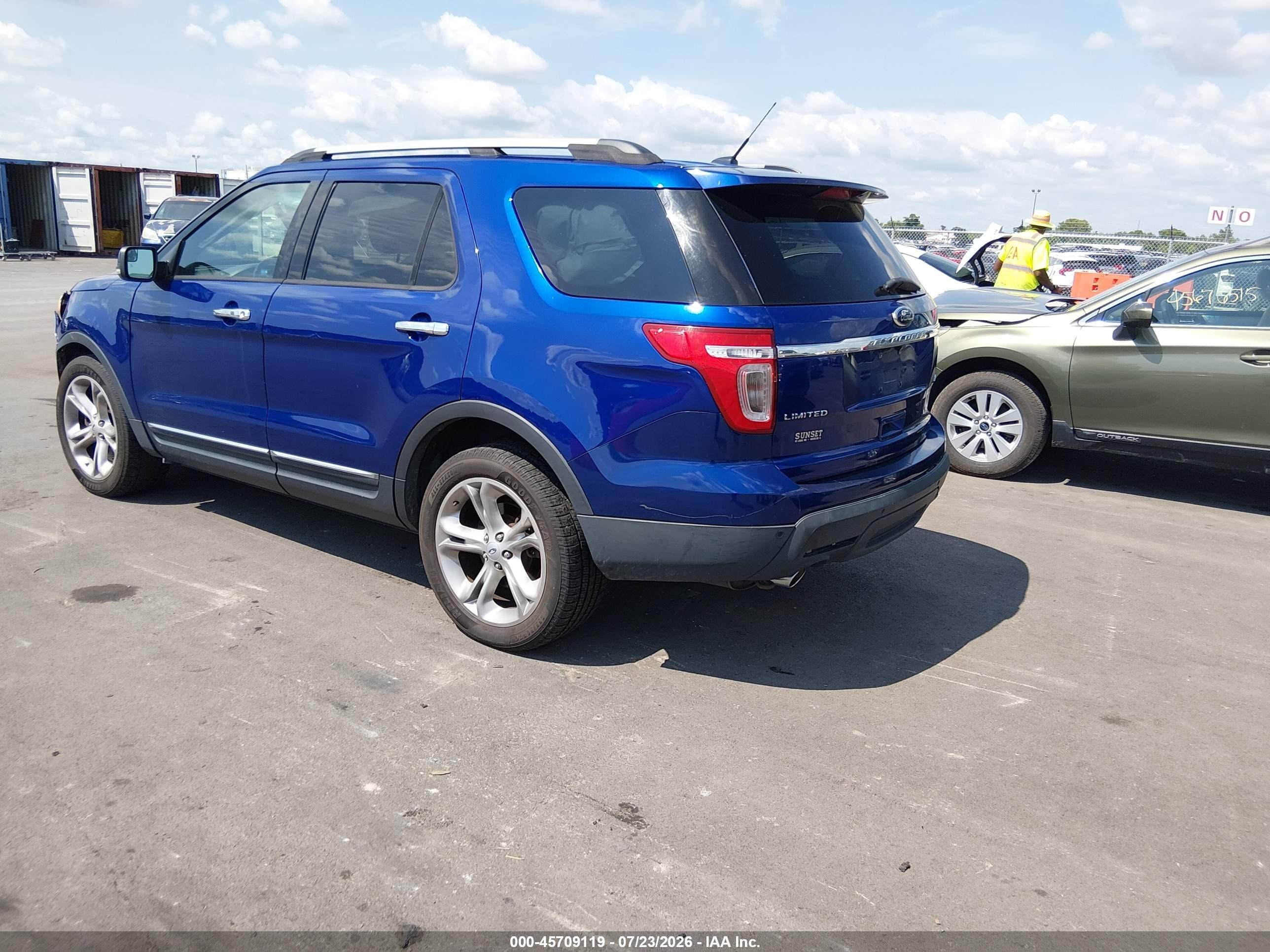 2013 Ford Explorer Limited Синий vin: 1FM5K8F86DGA46355