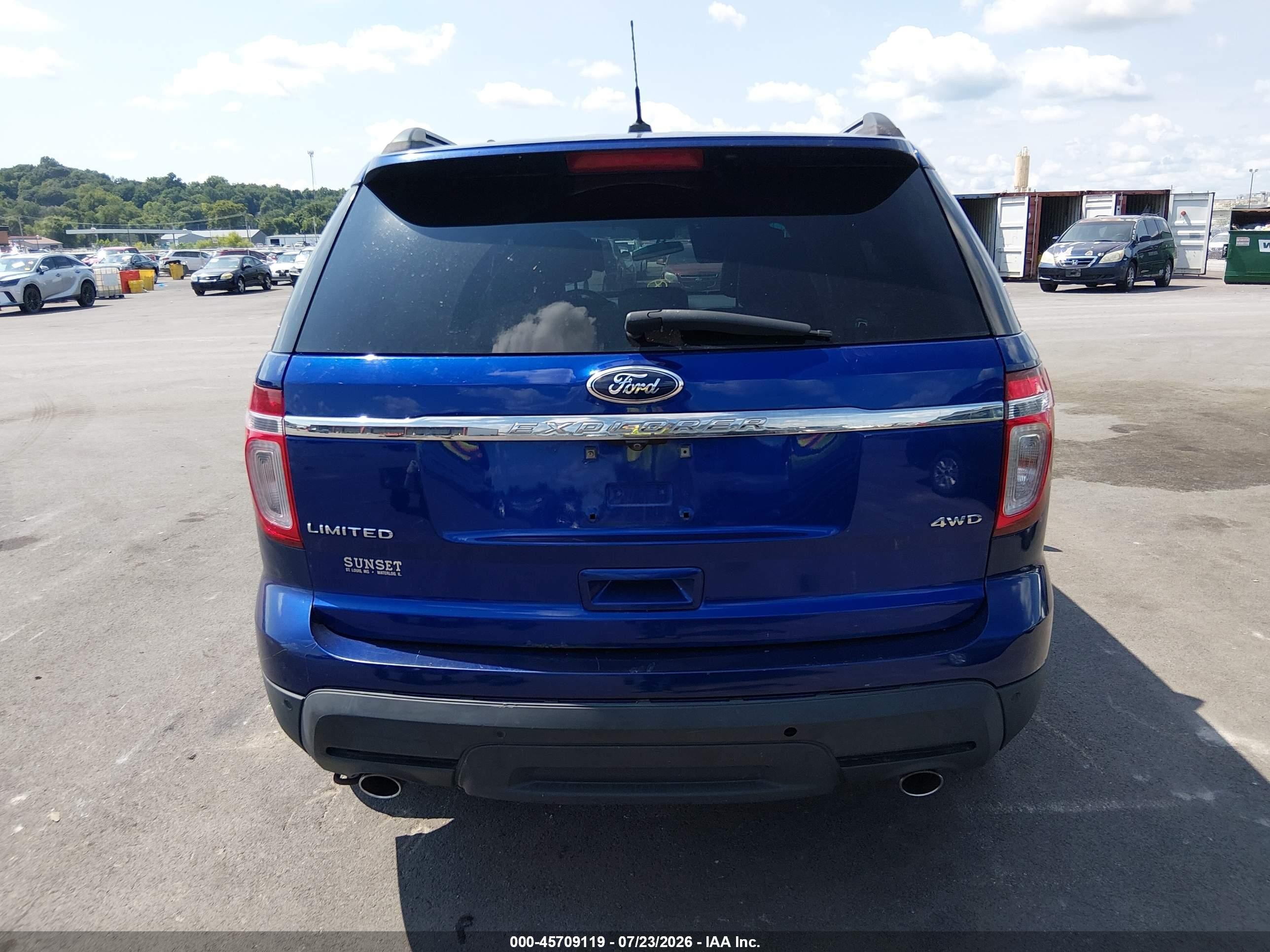 2013 Ford Explorer Limited Синий vin: 1FM5K8F86DGA46355