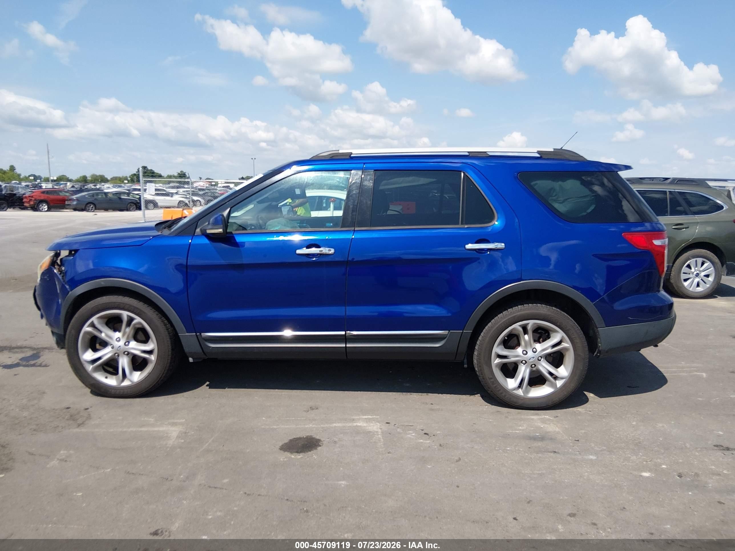 2013 Ford Explorer Limited Синий vin: 1FM5K8F86DGA46355