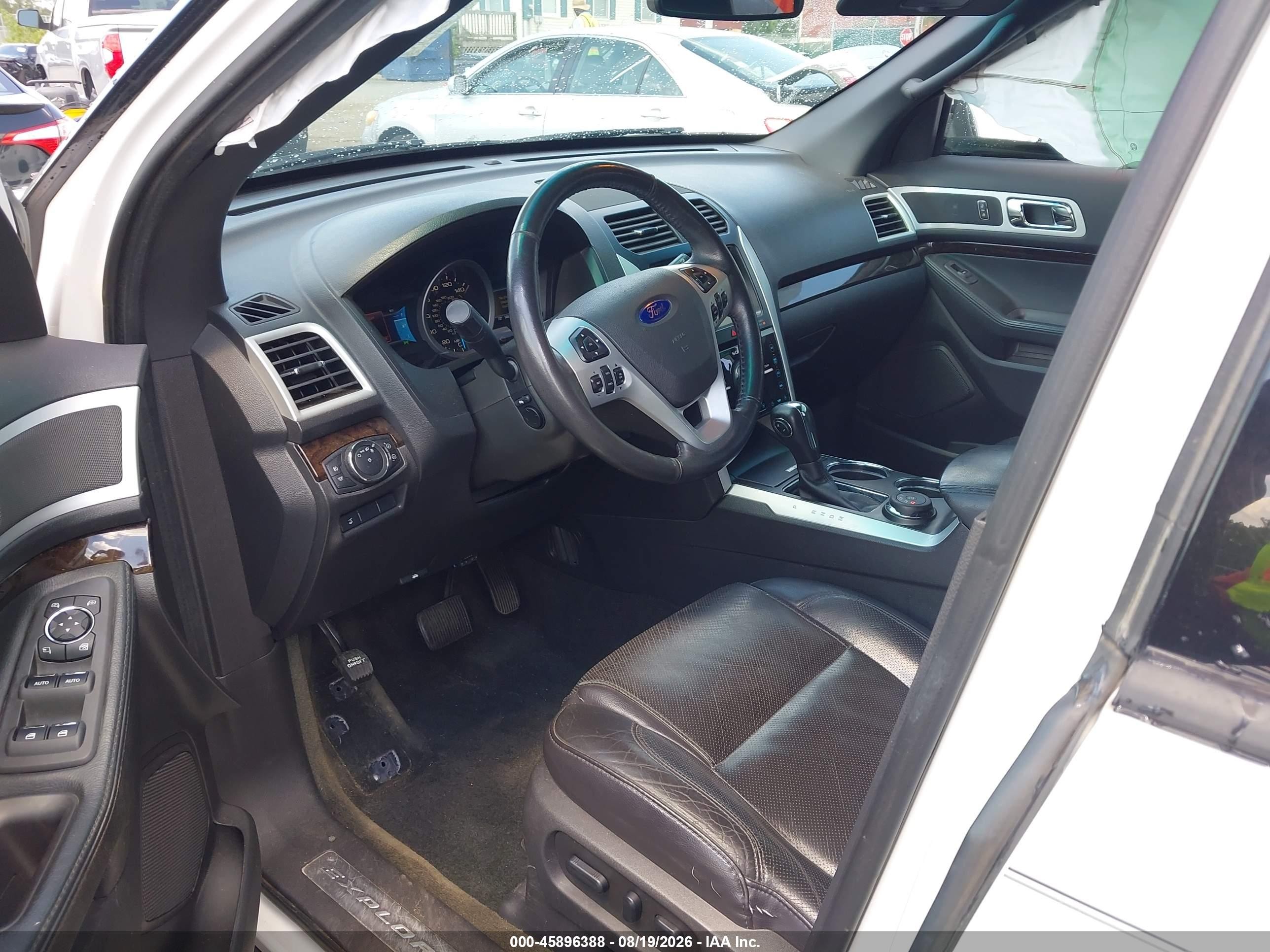 2013 Ford Explorer Limited White vin: 1FM5K8F86DGC13975