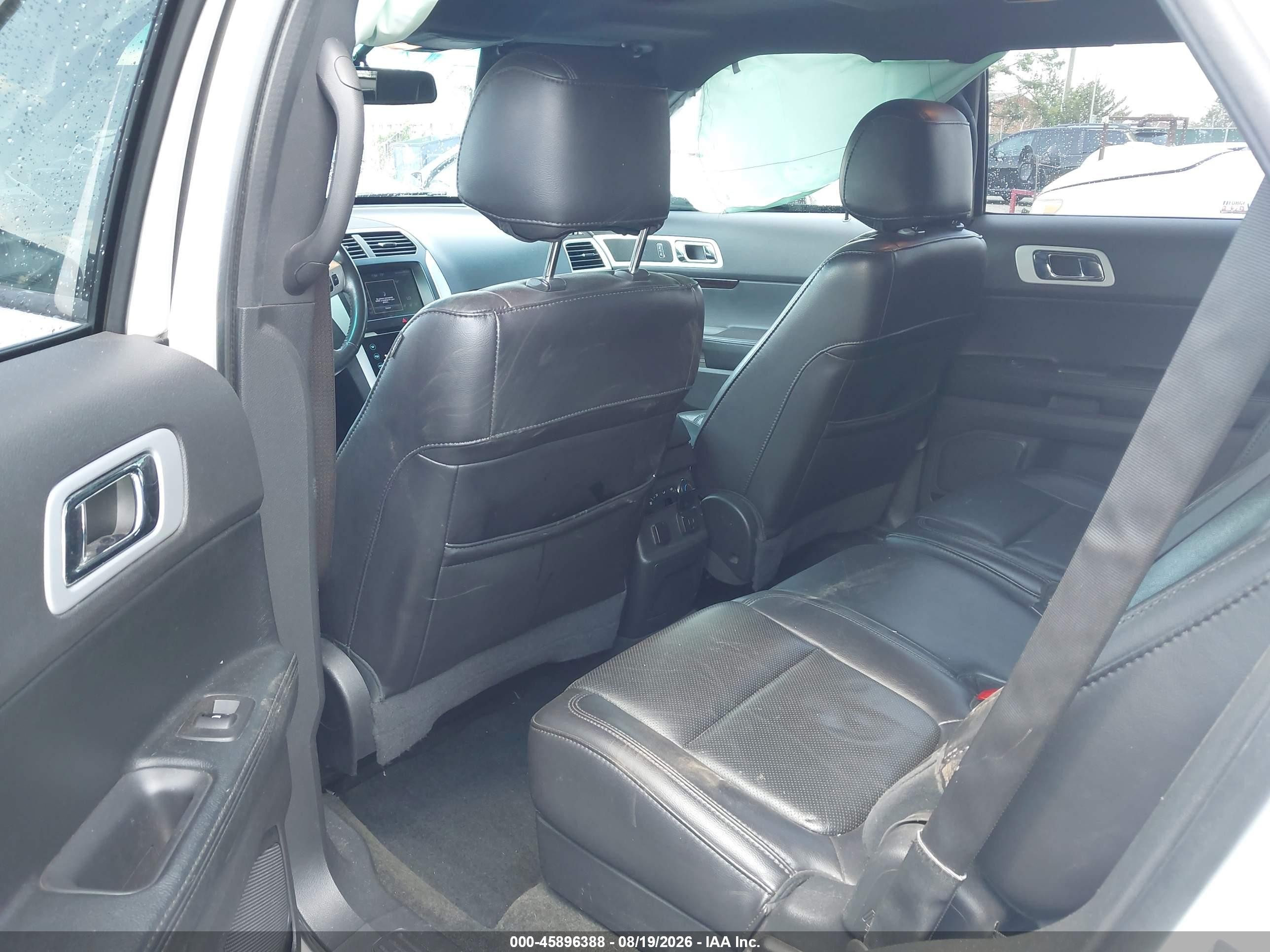 2013 Ford Explorer Limited White vin: 1FM5K8F86DGC13975