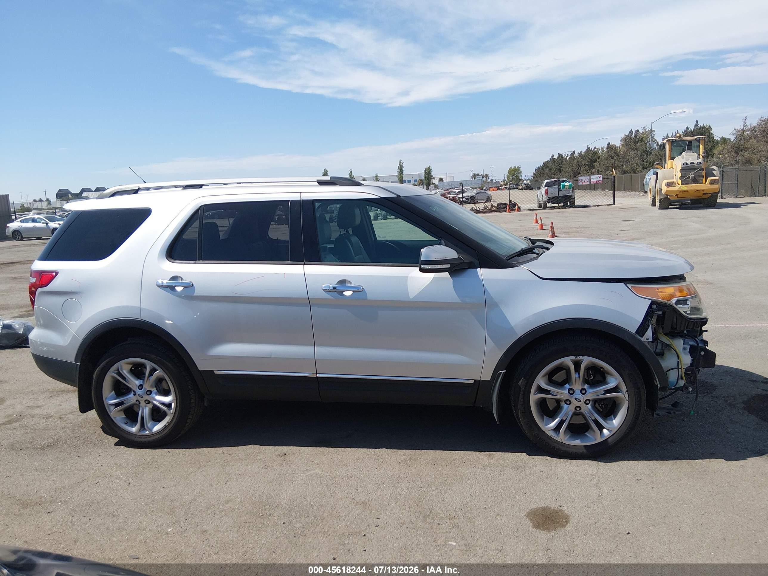 2013 Ford Explorer Limited Silver vin: 1FM5K8F86DGC24801