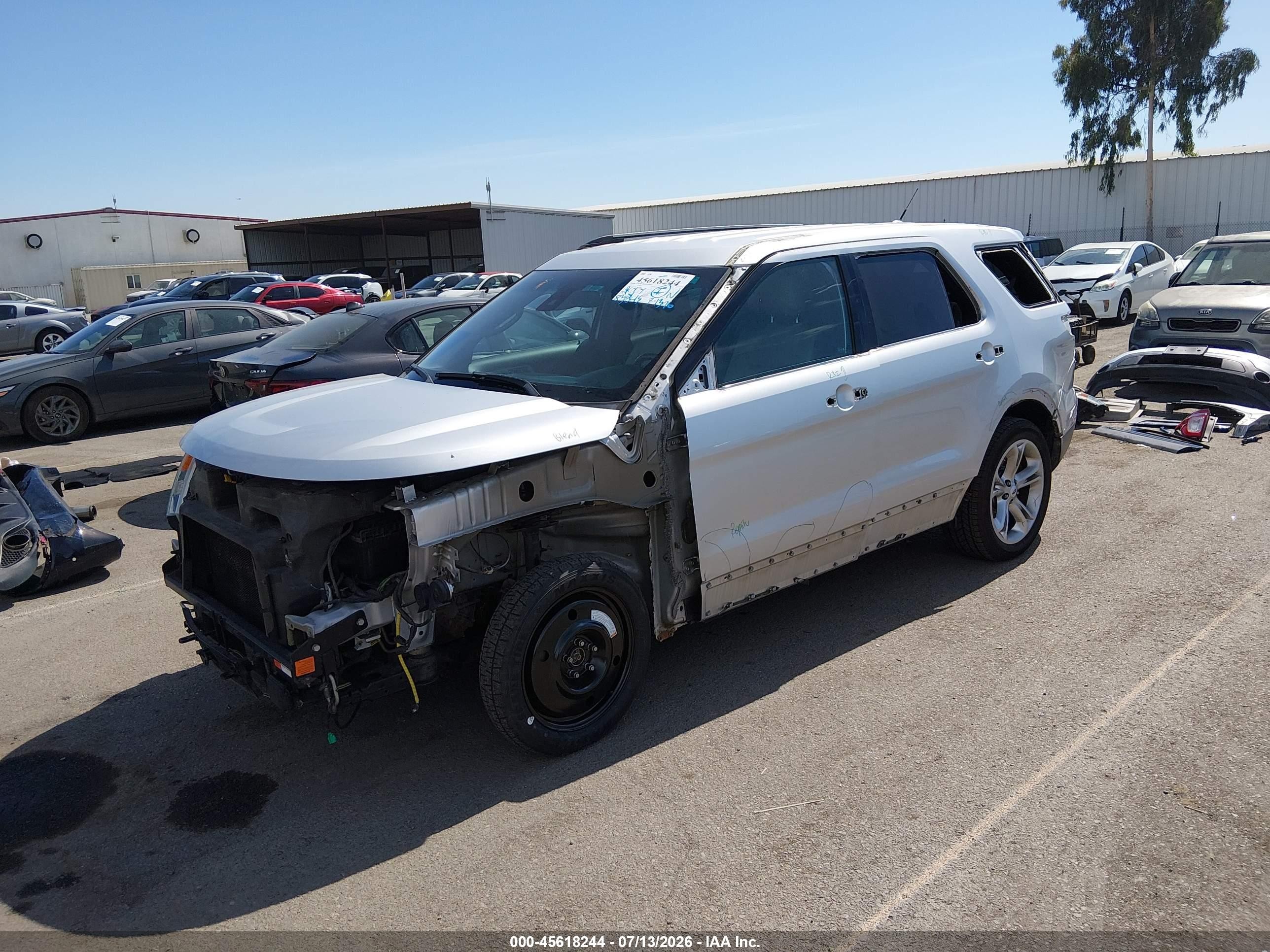 2013 Ford Explorer Limited Silver vin: 1FM5K8F86DGC24801
